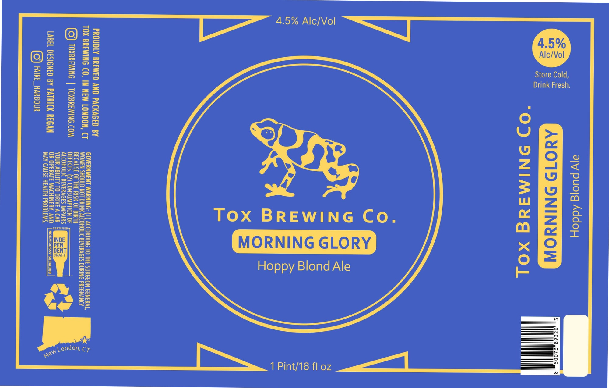 Morning Glory by Tox Brewing Co. - beer label