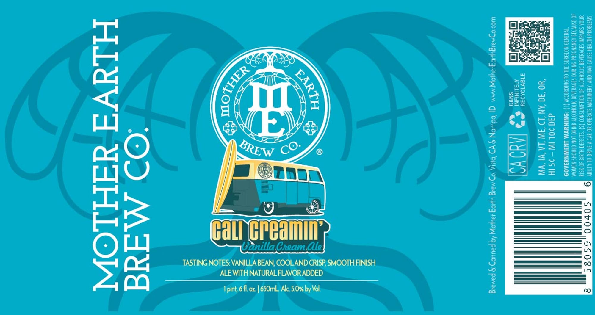 Cali Creamin’ by Mother Brew Co. - beer label
