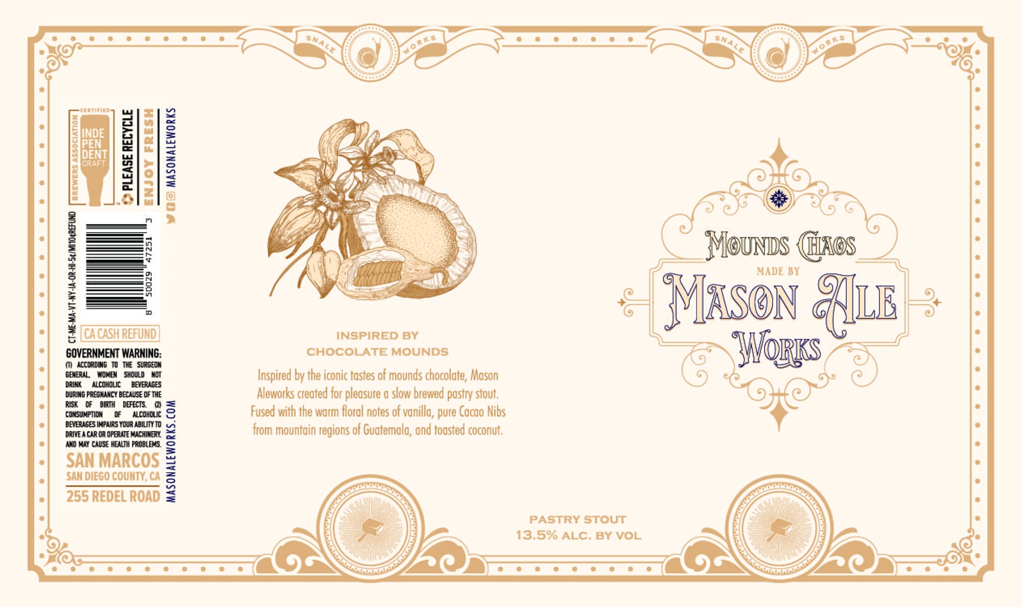 Mounds of Chaos by Mason Ale Works - beer label