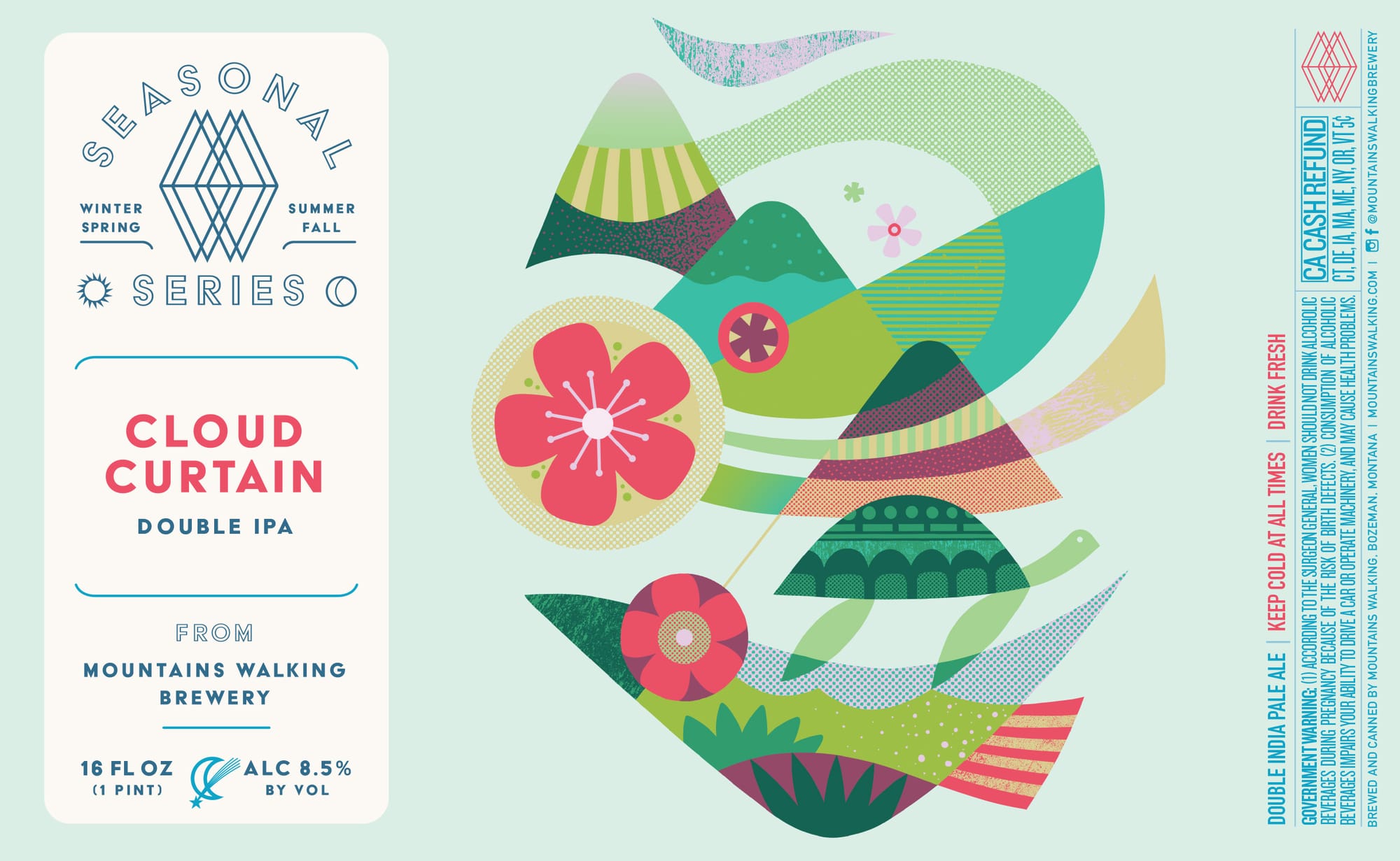 Cloud Curtain by Mountains Walking Brewery - beer label