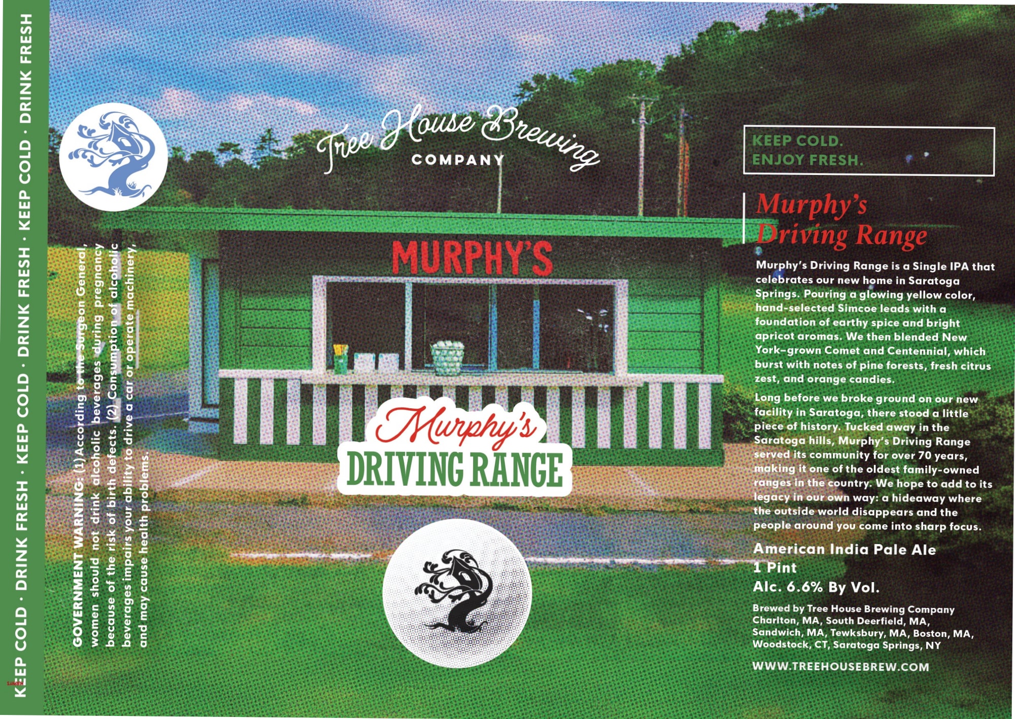 Murphy's Driving Range by Tree House Brewing Company - beer label