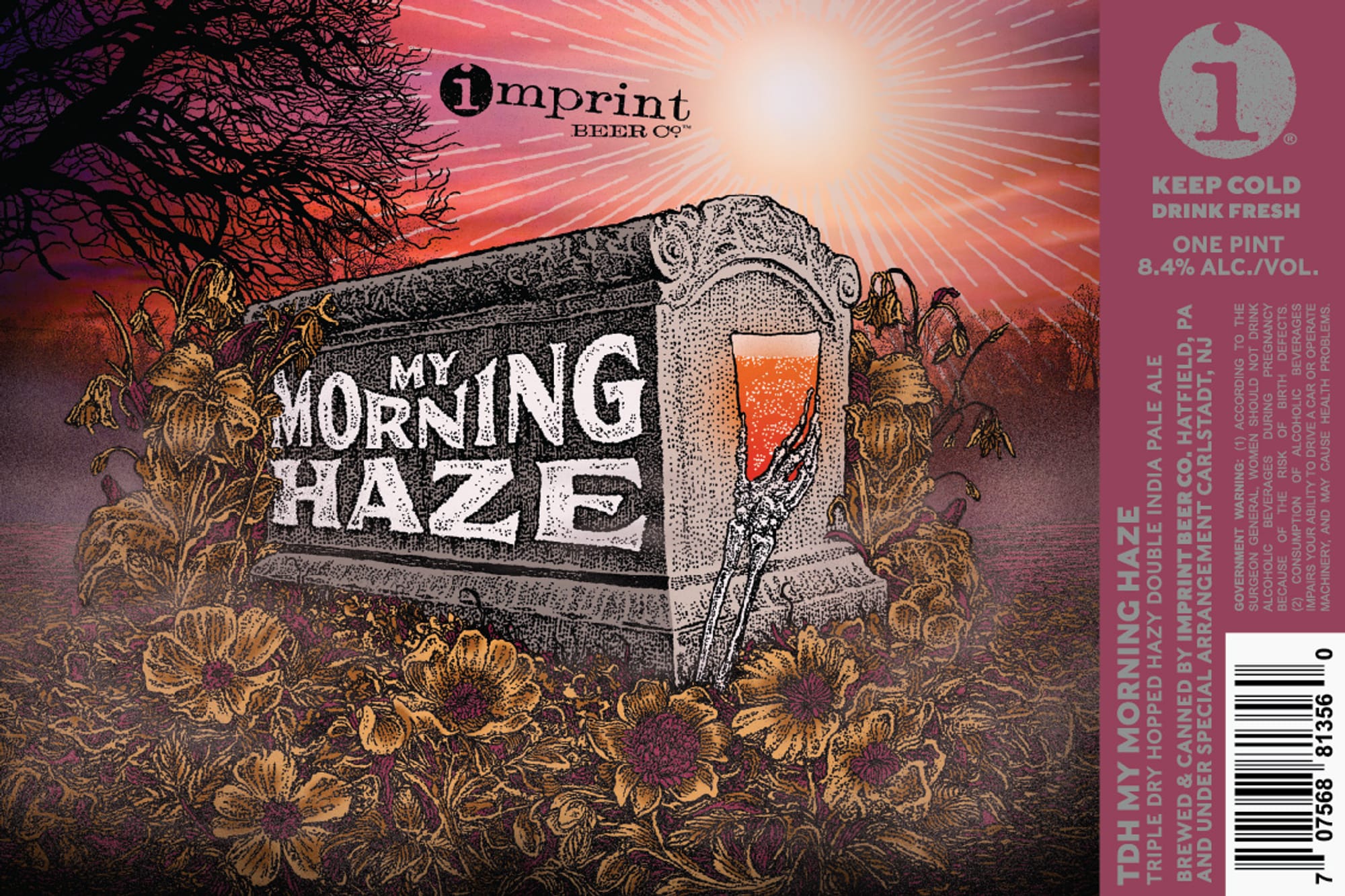 My Morning Haze by One Imprint Beer Co. - beer label