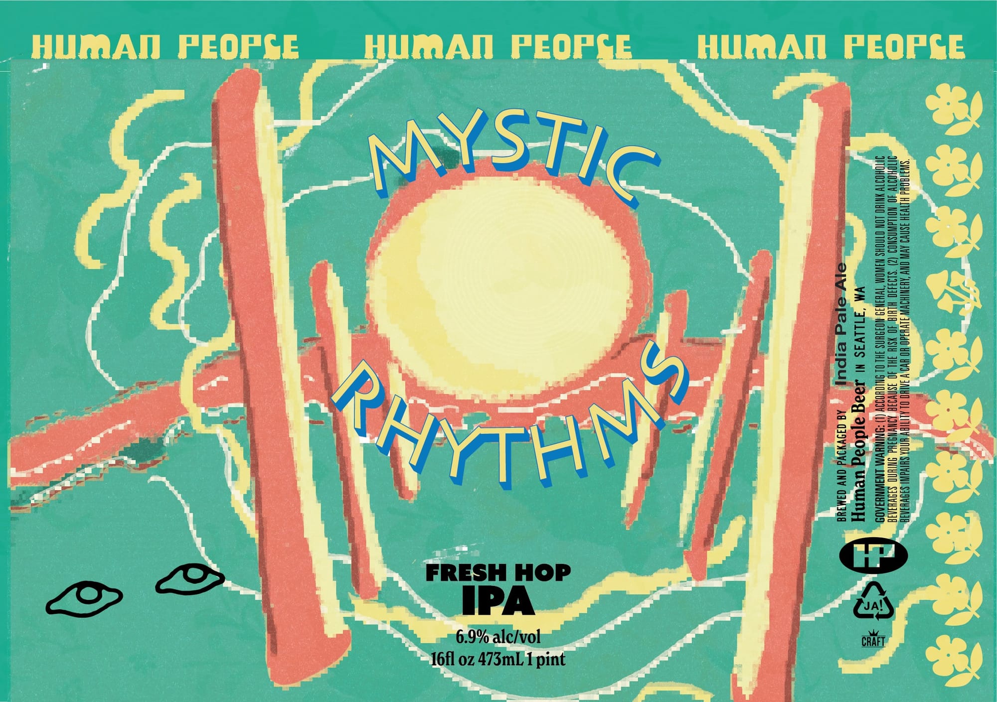 Mystic Rhythm by Human People - beer label