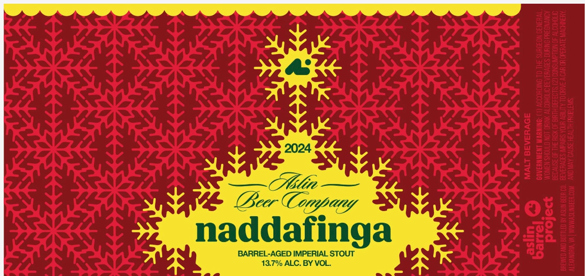 Naddafinga by Aslin Beer Company - beer label