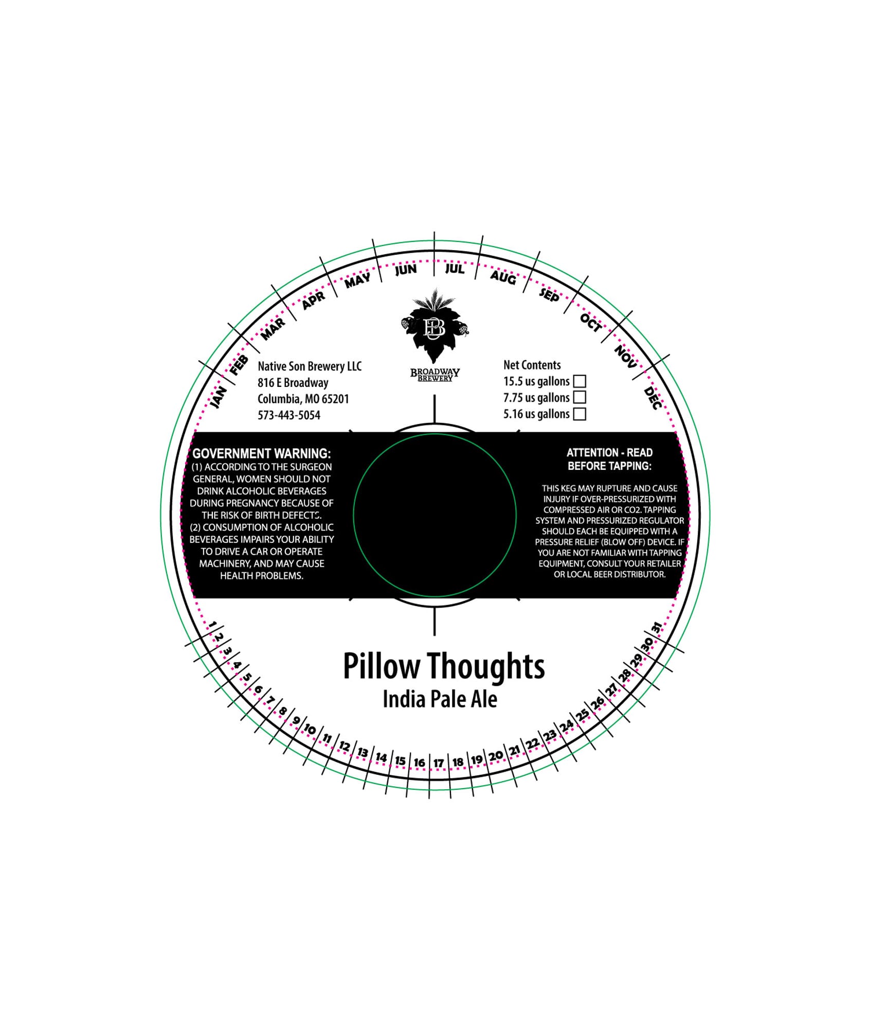 Pillow Thoughts by Native Son Brewery LLC - beer label