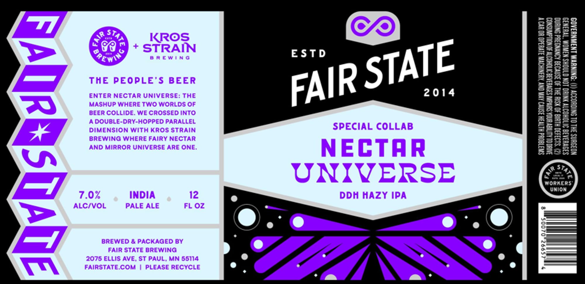 Nectar Universe by Fair State Brewing - beer label
