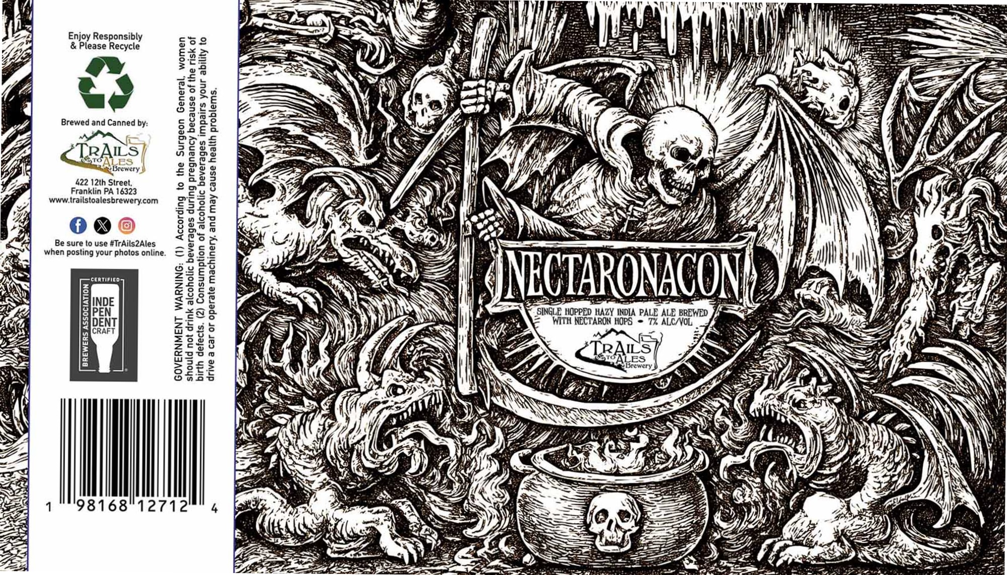 Nectaronacon by Trails Brewery - beer label