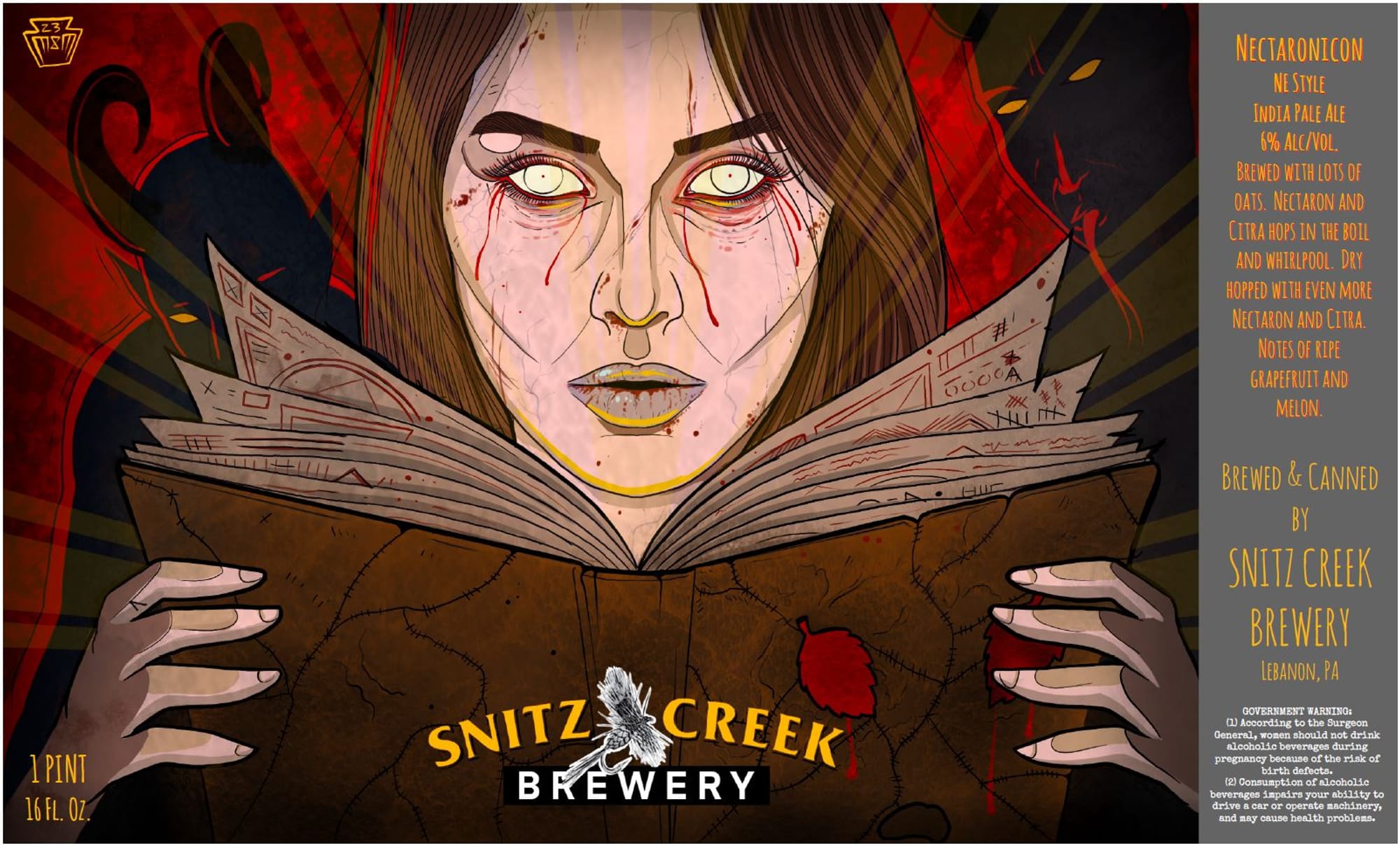 Nectaronic by Snitz Creek Brewery - beer label