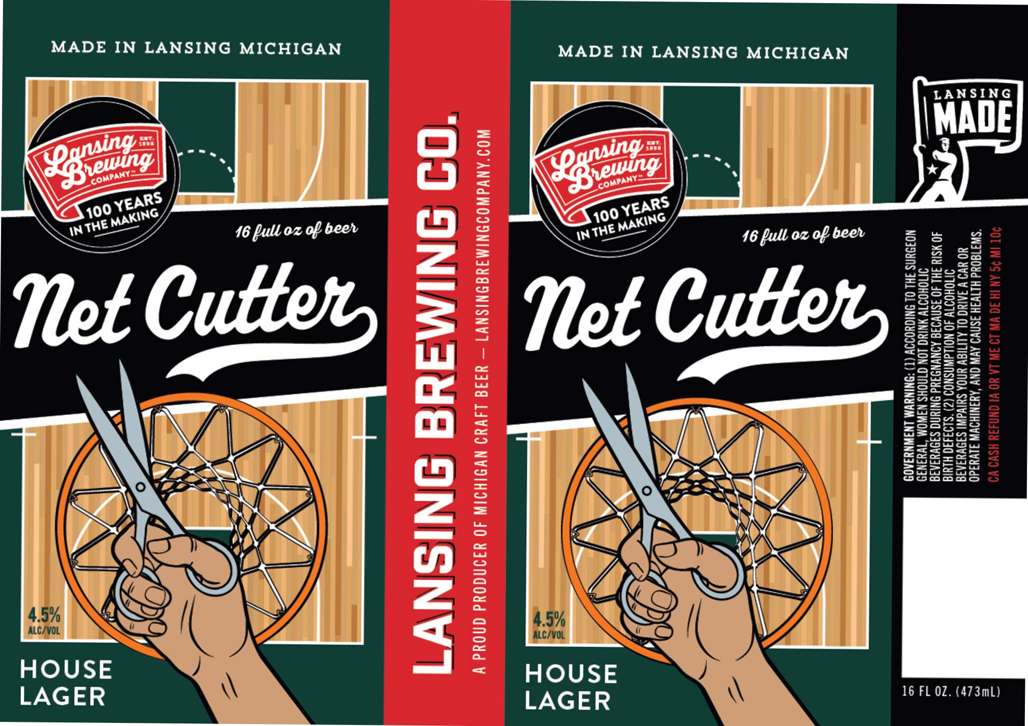 Net Cutter by Lansing Brewing Company - beer label