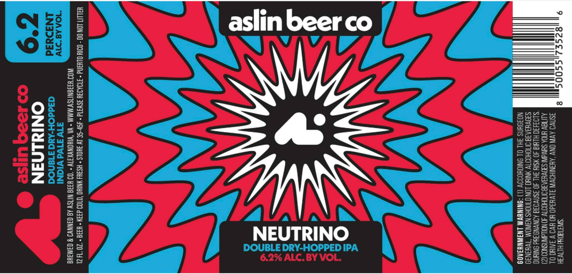 Neutrino by Aslin Beer Co. - beer label