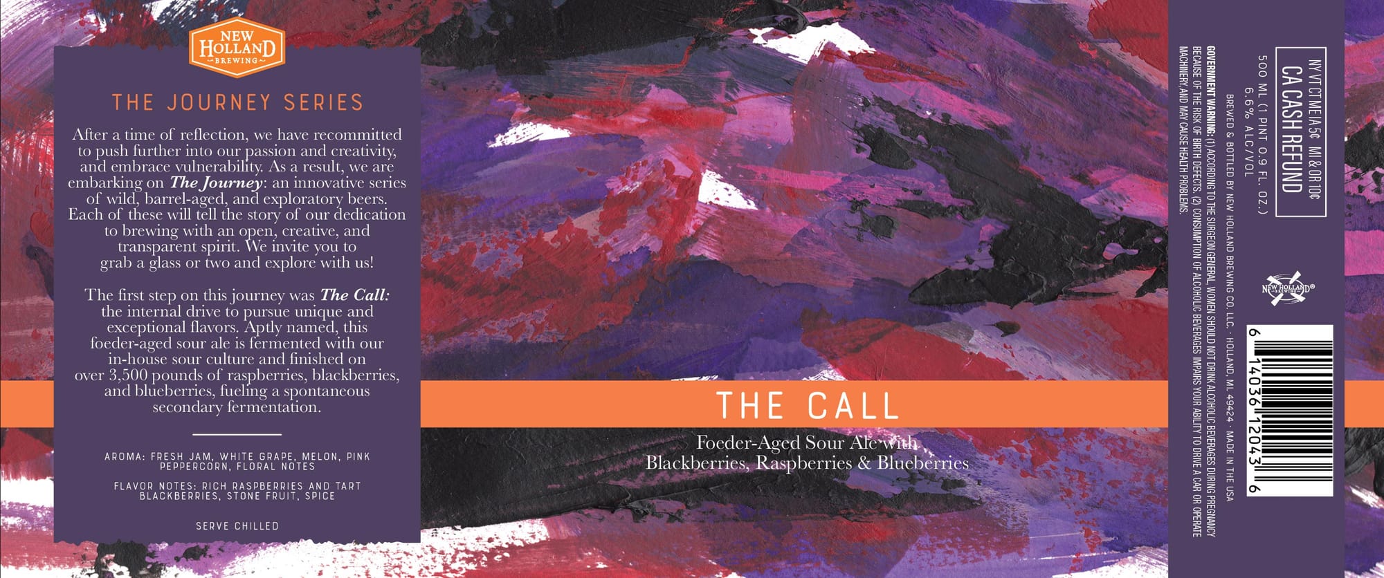 The Call by New Holland Brewing - beer label