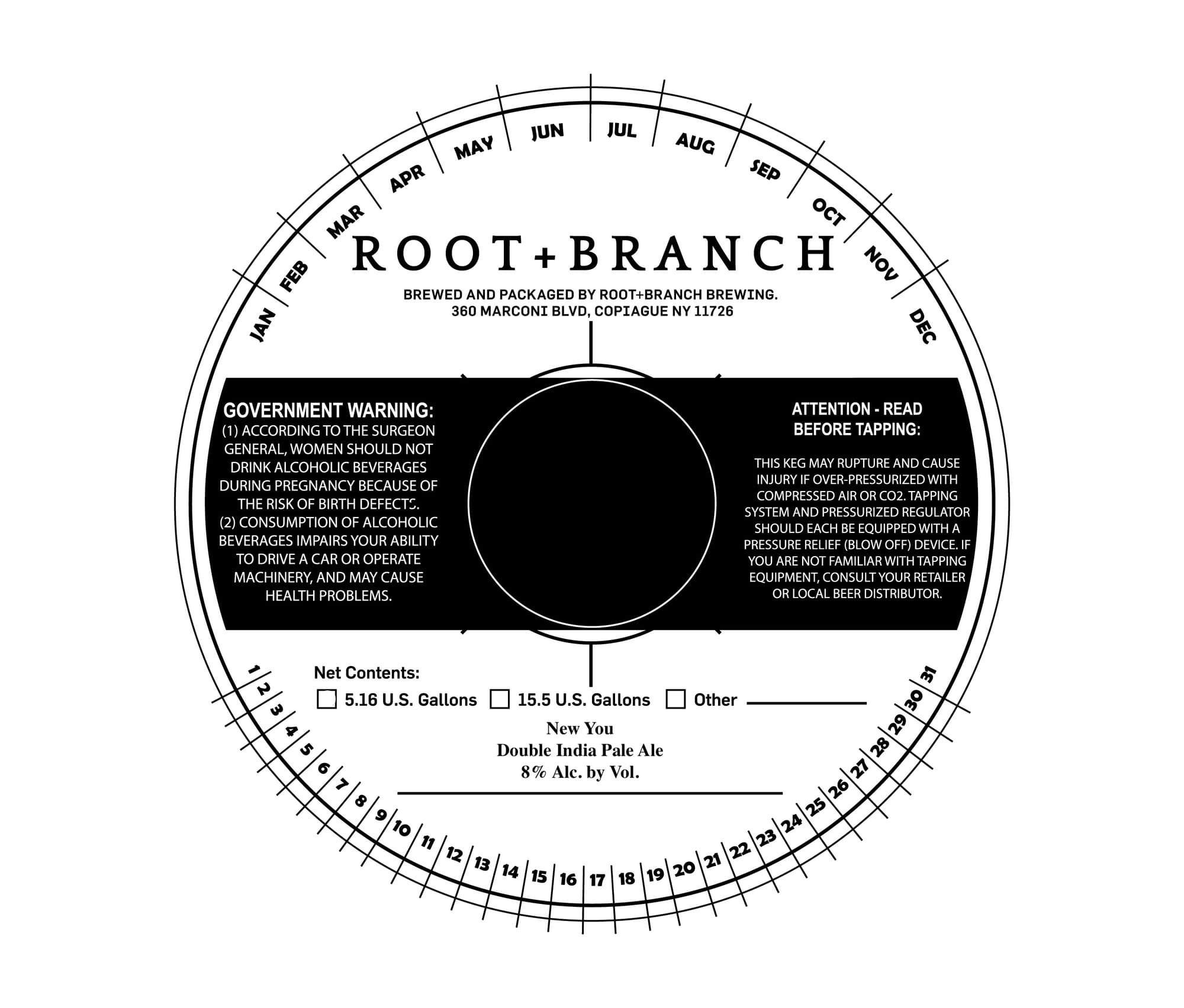 New You by Root+Branch Brewing - beer label