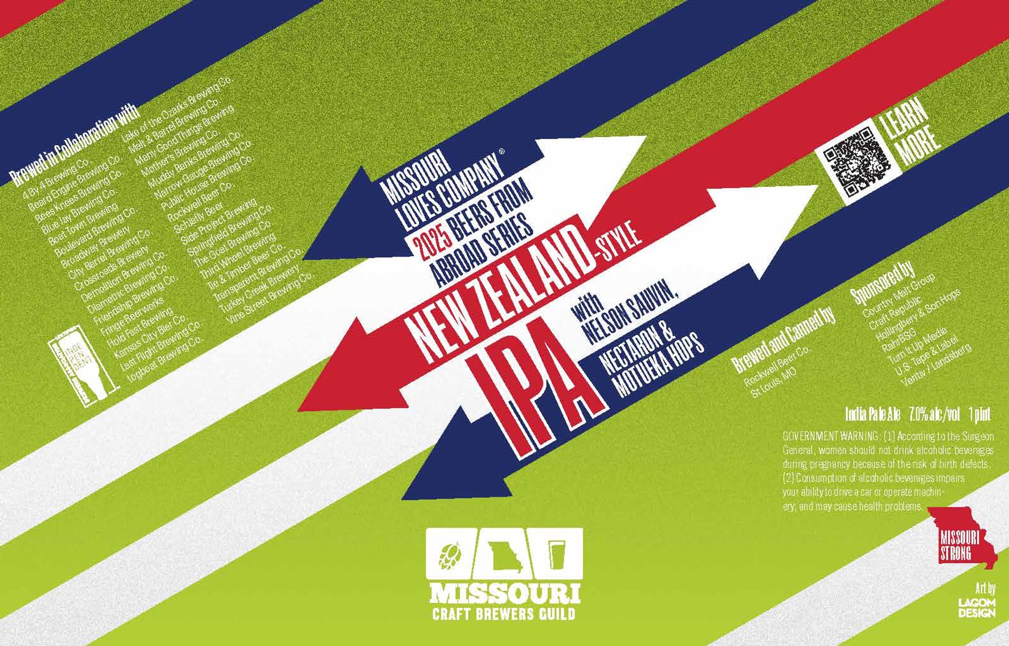 New Zealand-Style IPA by Missouri Loves Beers From Abroad - beer label