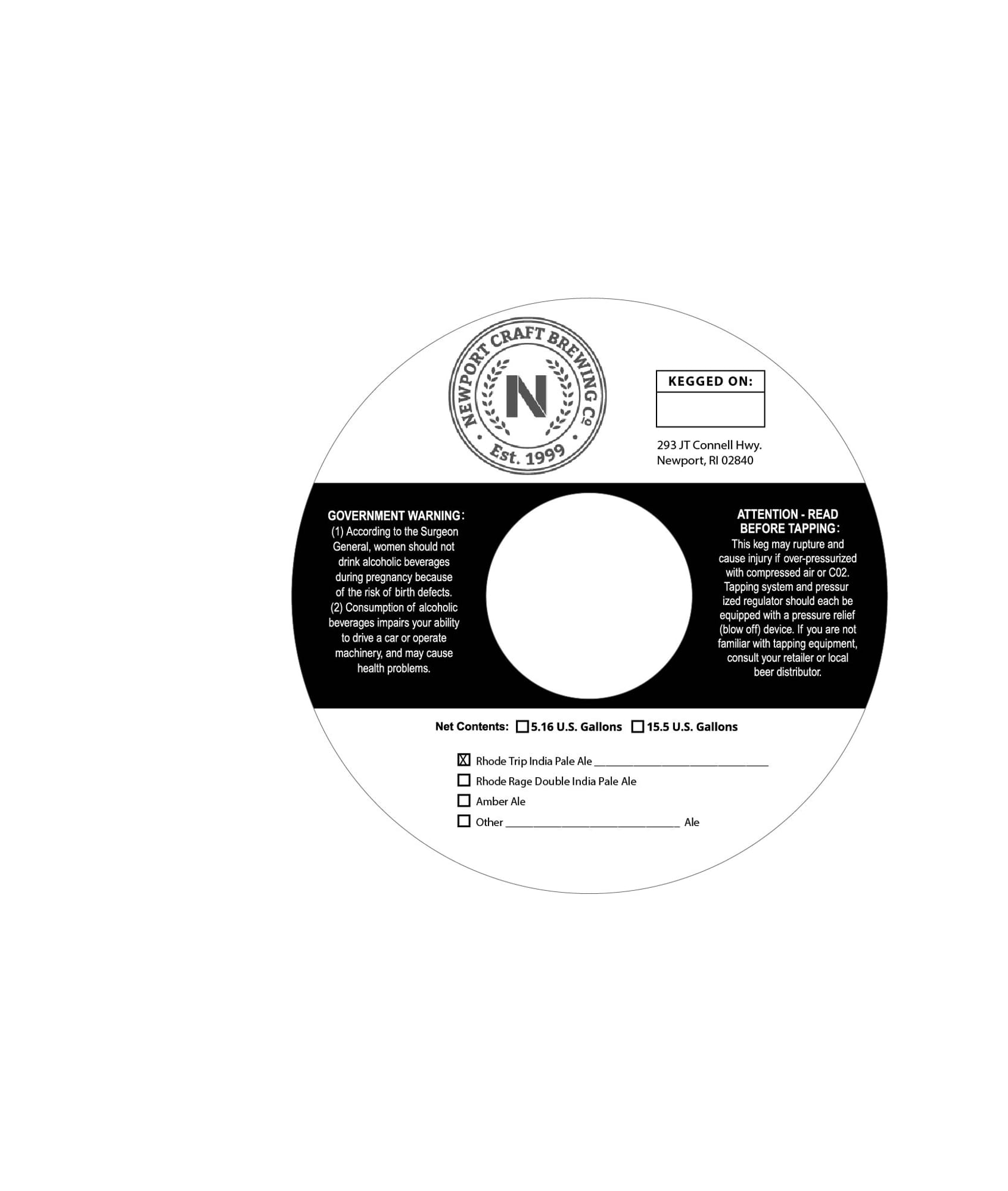 Rhode Trip India Pale Ale by Newport Storm Brewing Co. - beer label