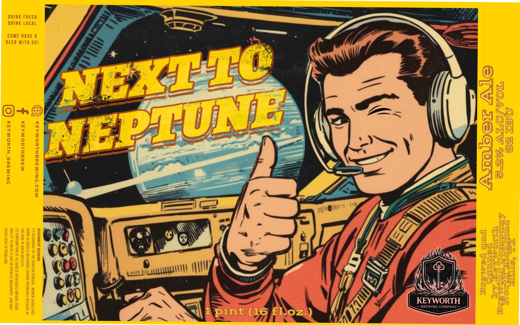 Next Tune by Keyworth Brewing Company - beer label