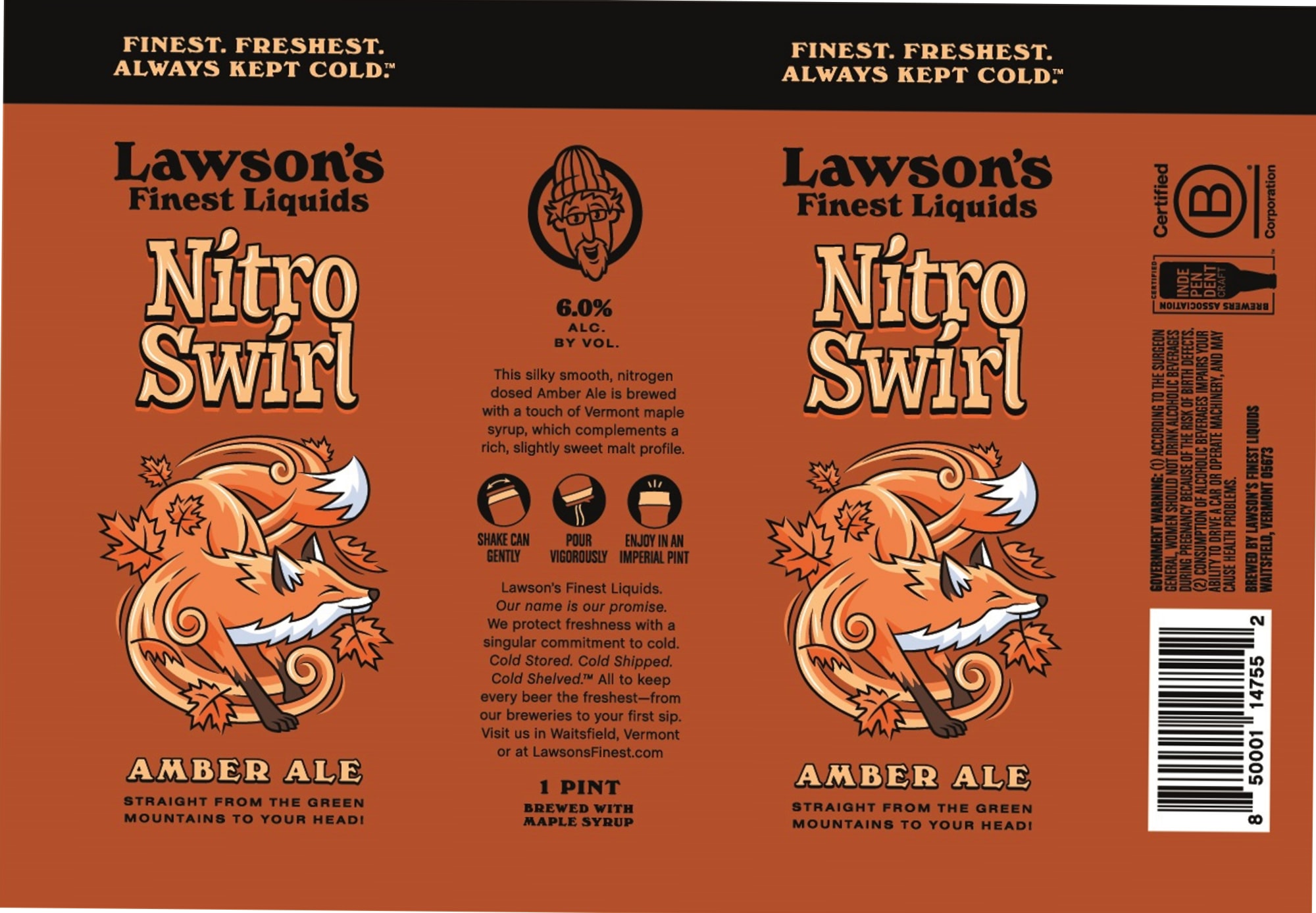 Nitro Swirl by Lawson’s Finest Liquids - beer label
