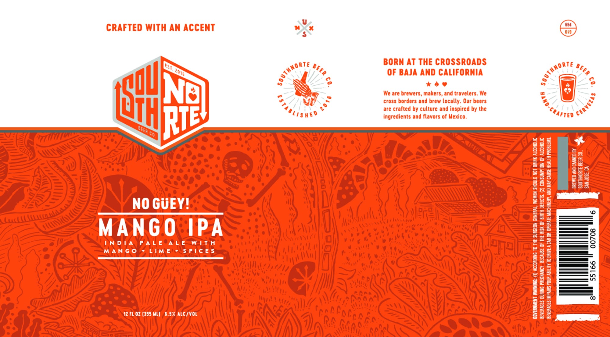 No Guay! by South NOrth Brew Co. - beer label