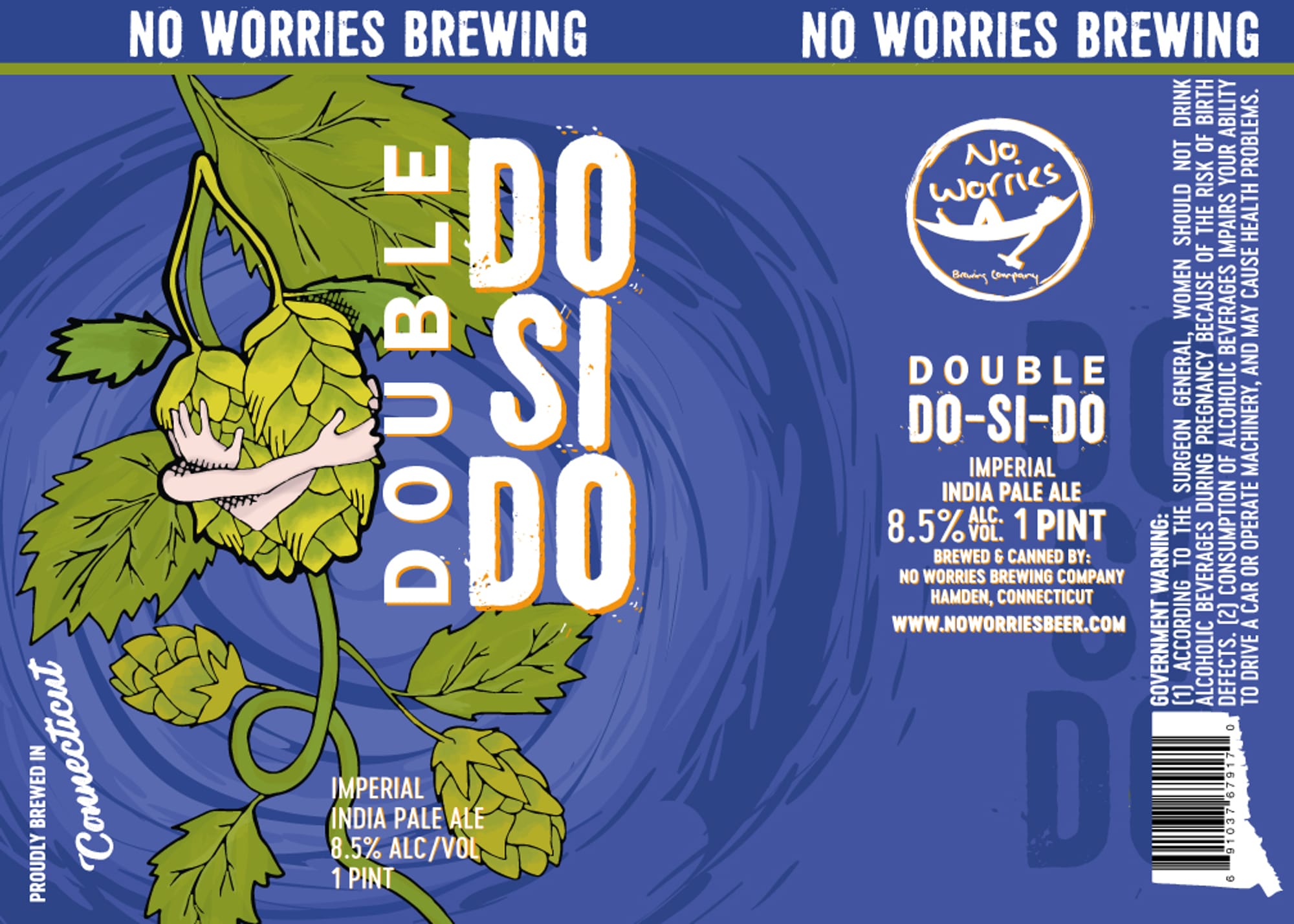 Do-Si-Do by No Worries Brewing Company - beer label