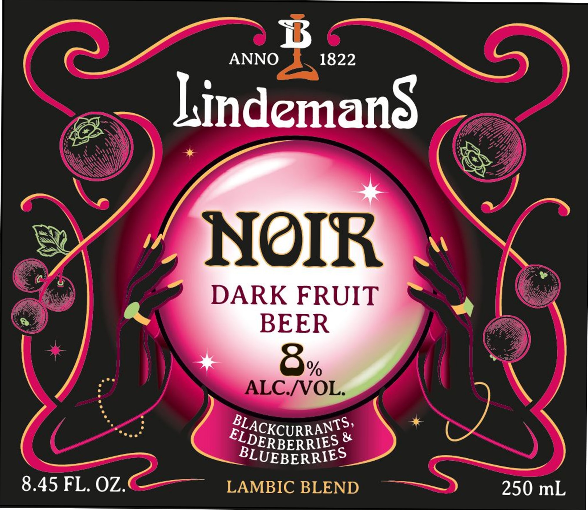 Noir by Lindemans - beer label