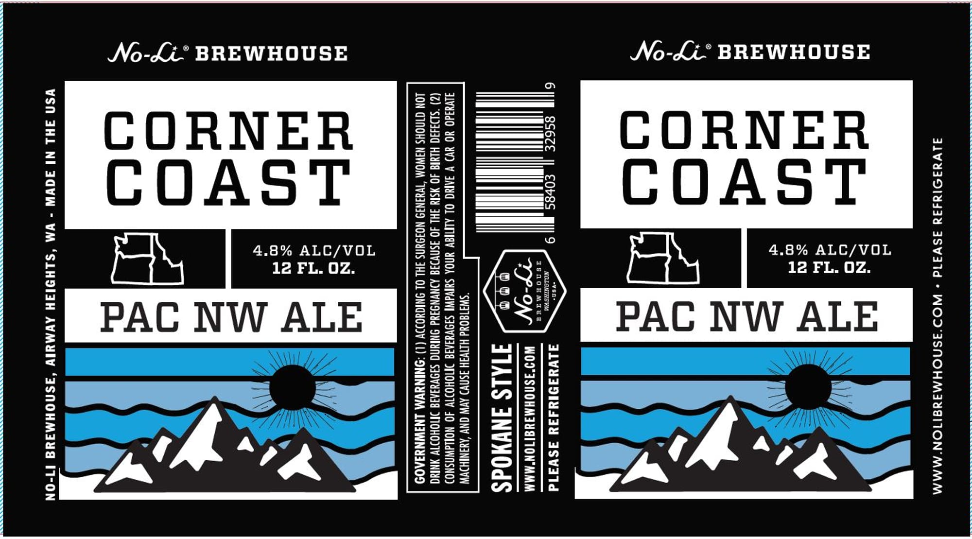 Corner Coast by No-Li Brewhouse - beer label