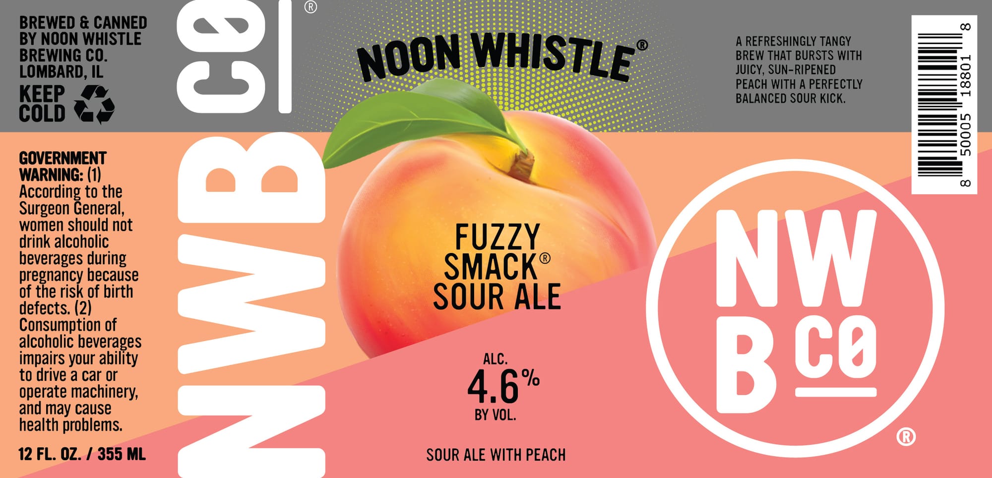 Fuzzy Smack by Noon Whistle Brewing Co. - beer label
