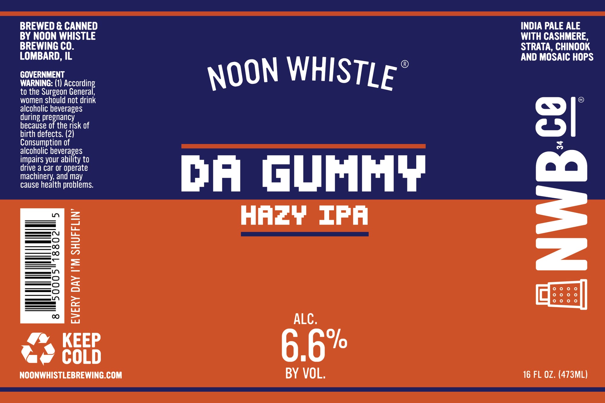 Da Gummy by Noon Whistle Brewing - beer label