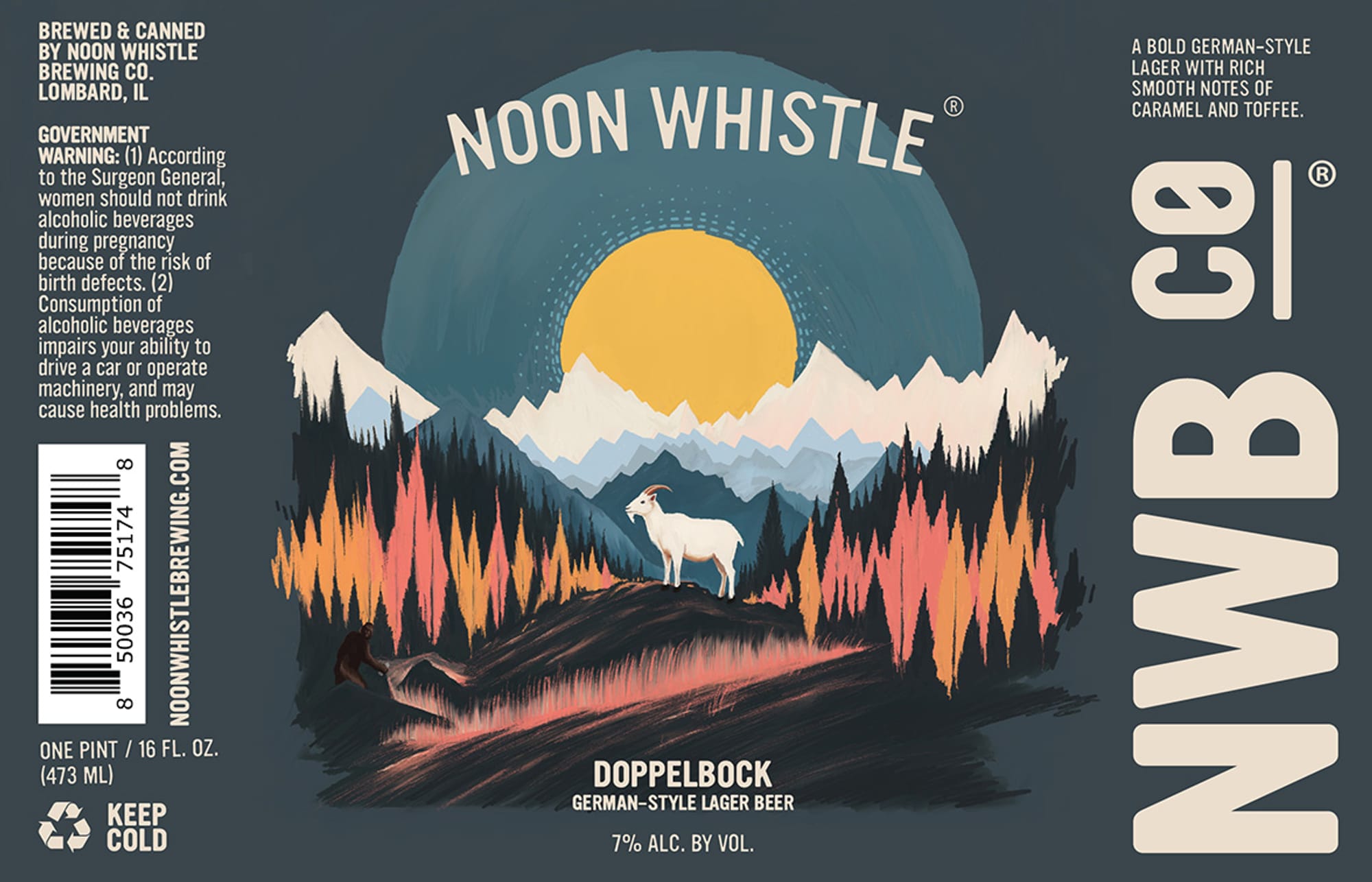 Doppelbock by Noon Whistle Brewing Co. - beer label