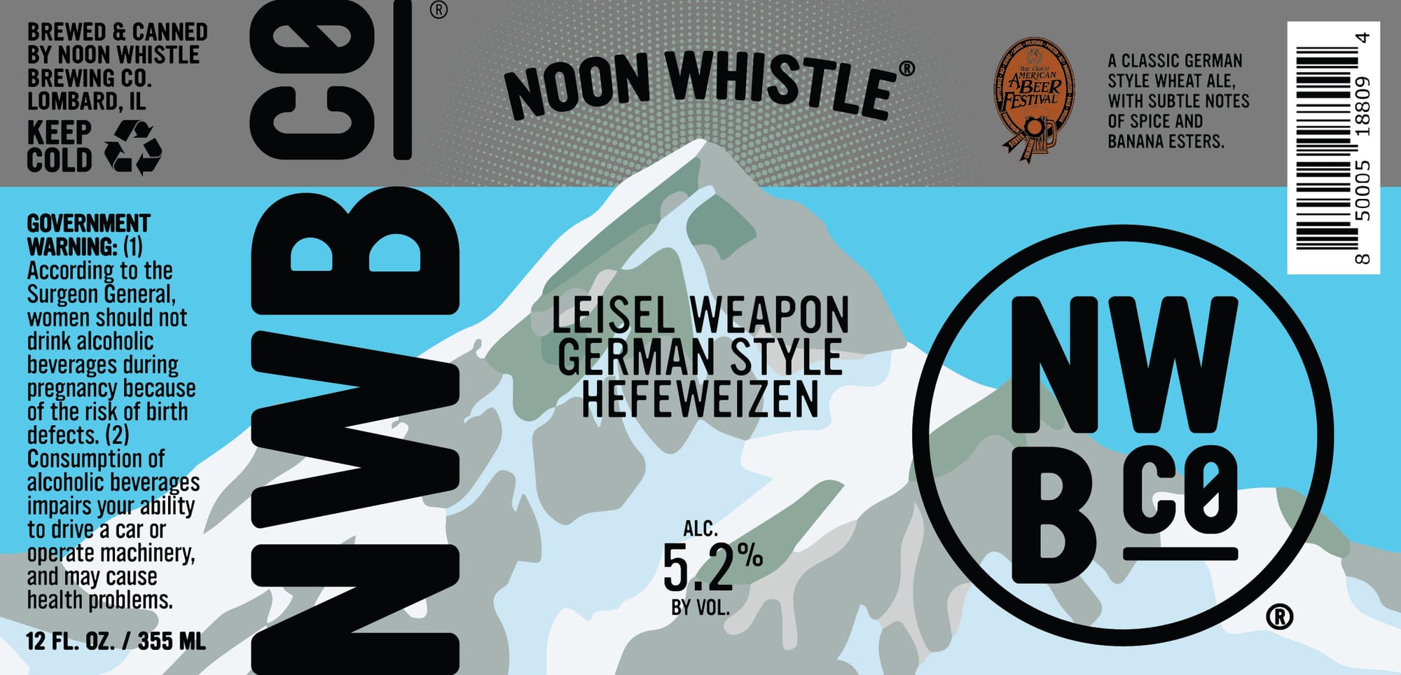 Leisel Weapon by Noon Whistle Brewing Co. - beer label