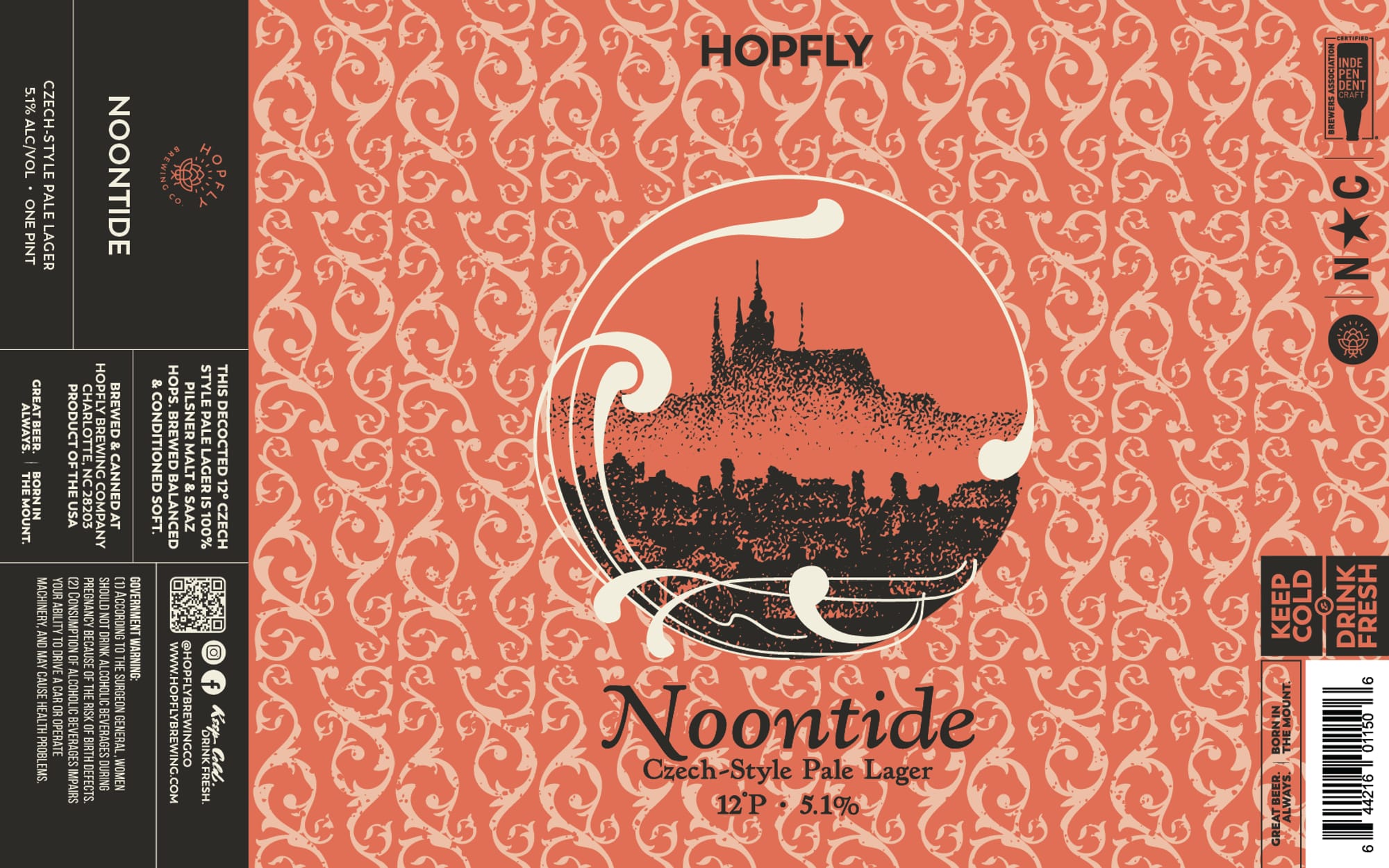 Noontide by Hopfly Brewing - beer label