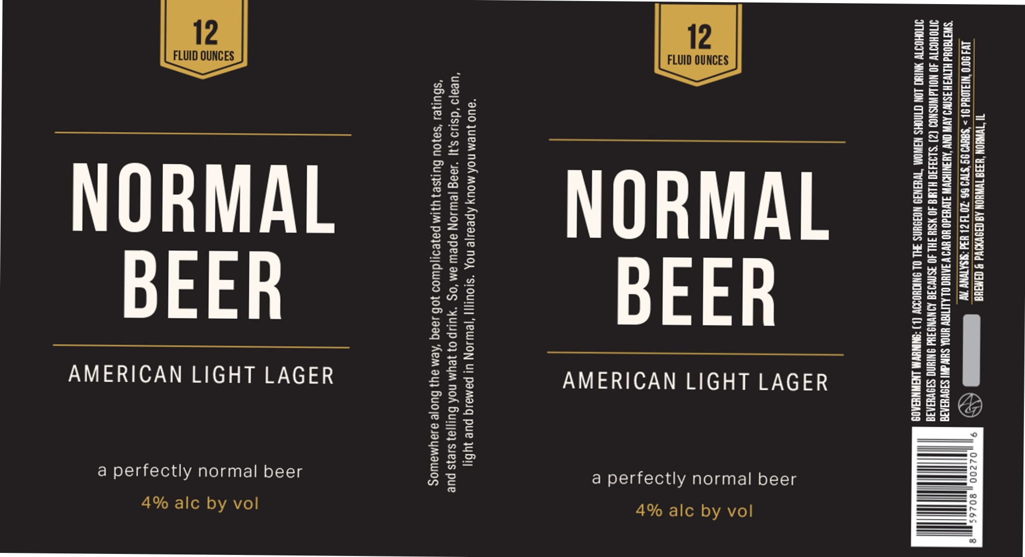 Normal Beer by Normal Beer - beer label