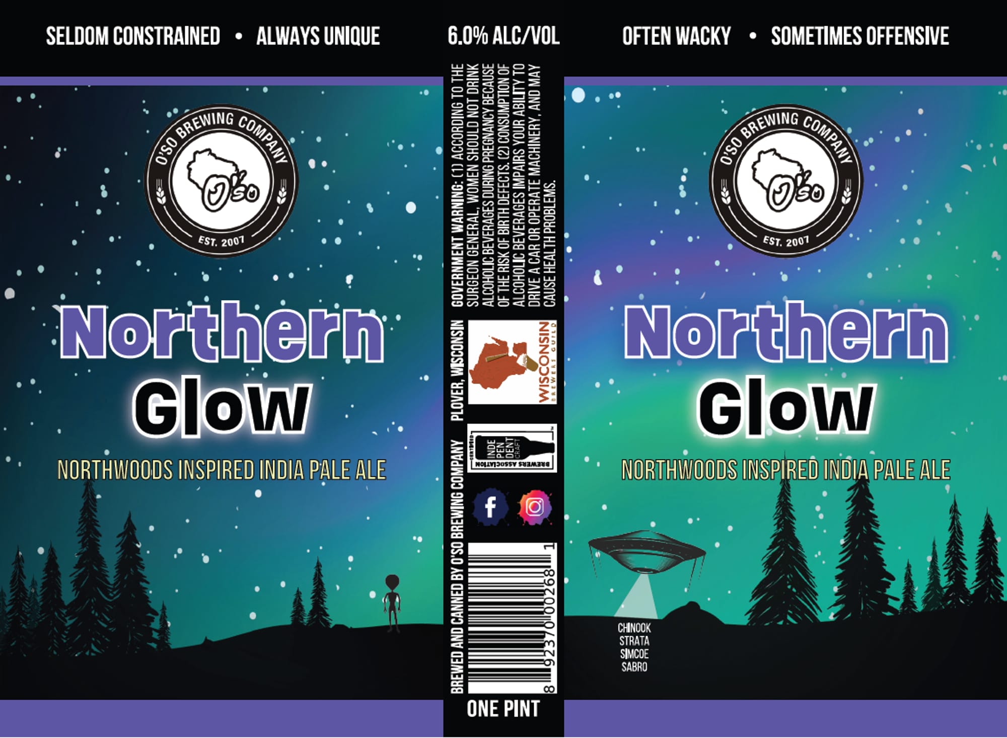 Northern Glow by Oso Brewing Company - beer label