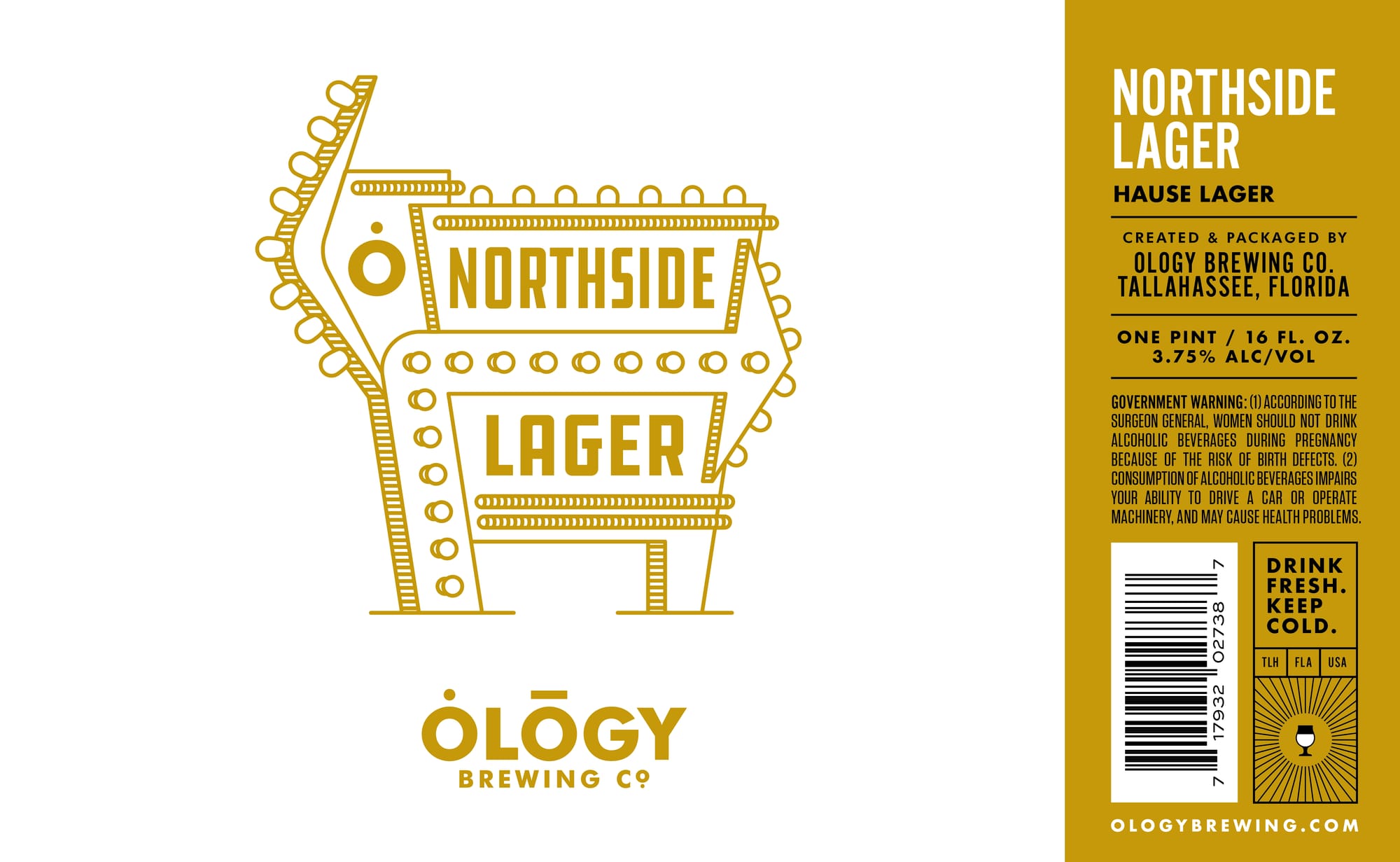 Northside Lager by Ólōgy Brewing Co. - beer label