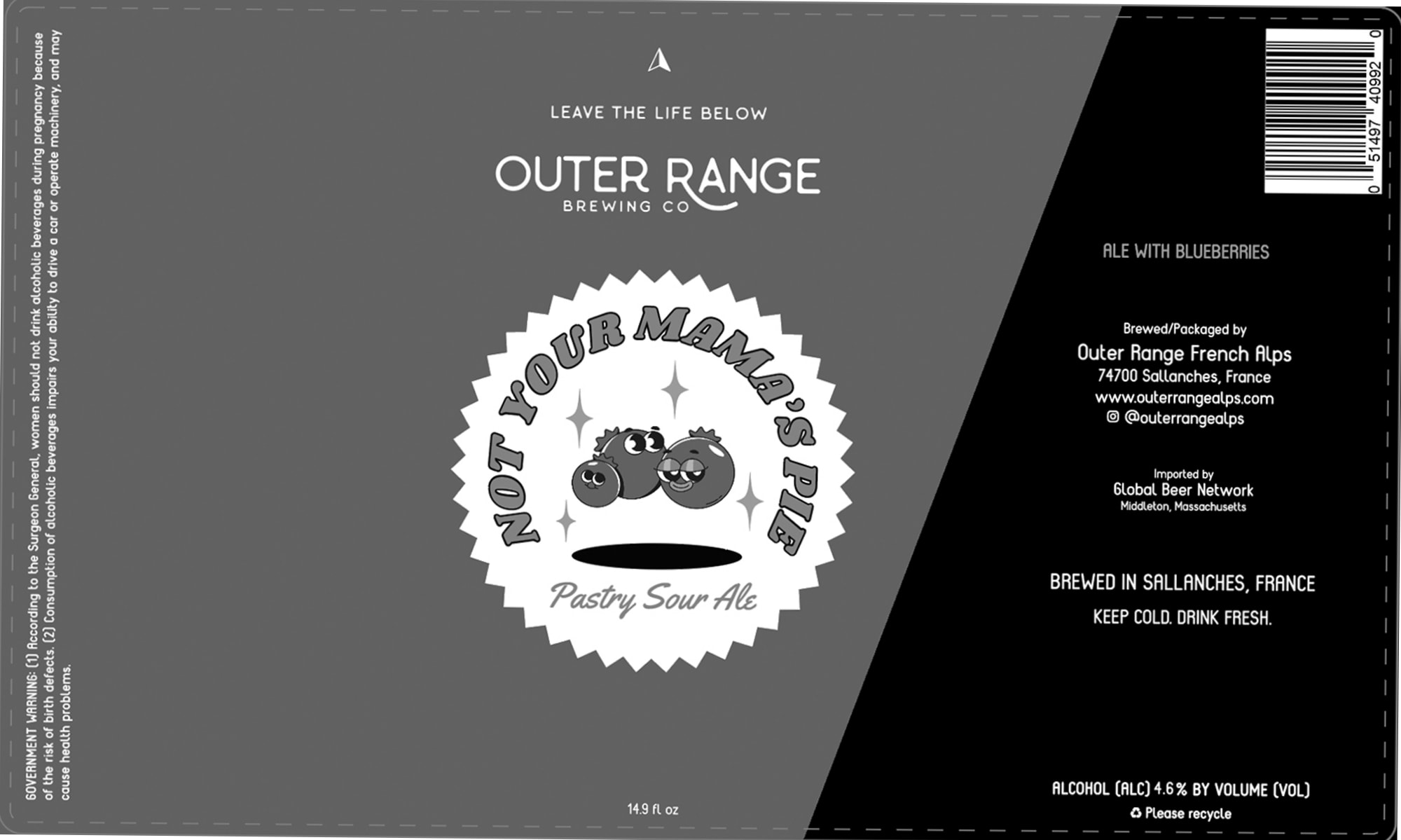 Not Your Mama’s Pie by Outer Range Brewing Co. - beer label