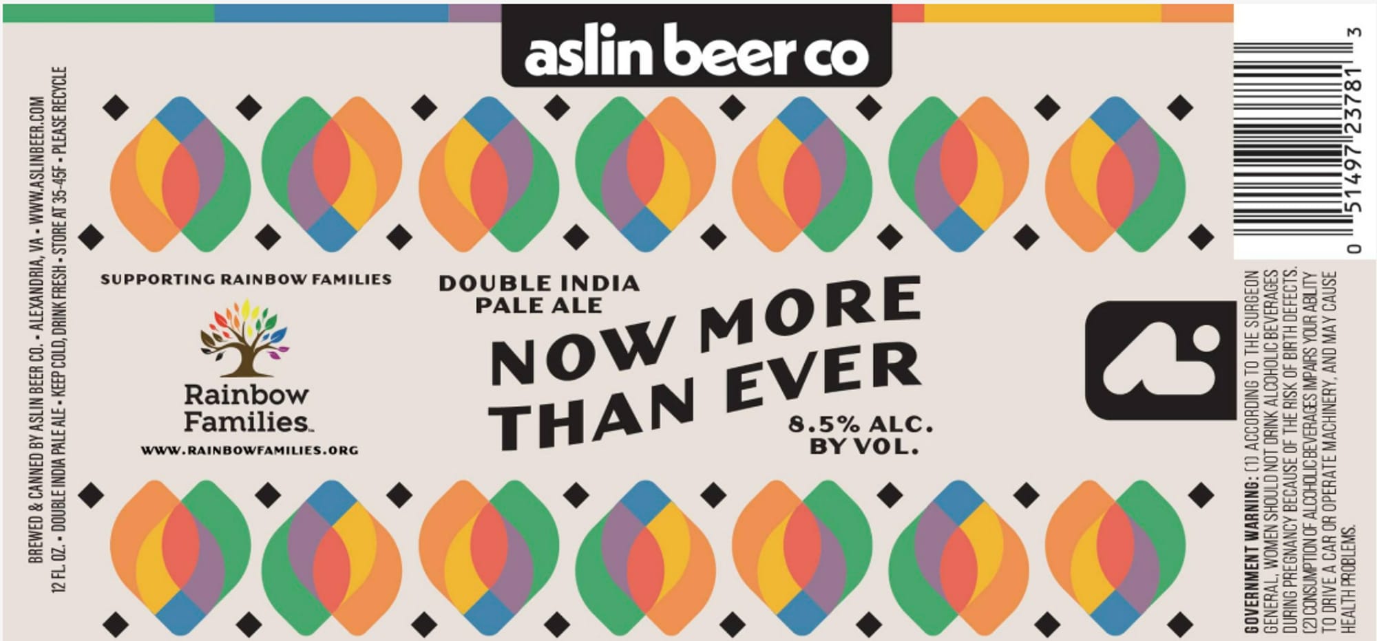 Now More Than Ever by Aslin Beer Co. - beer label