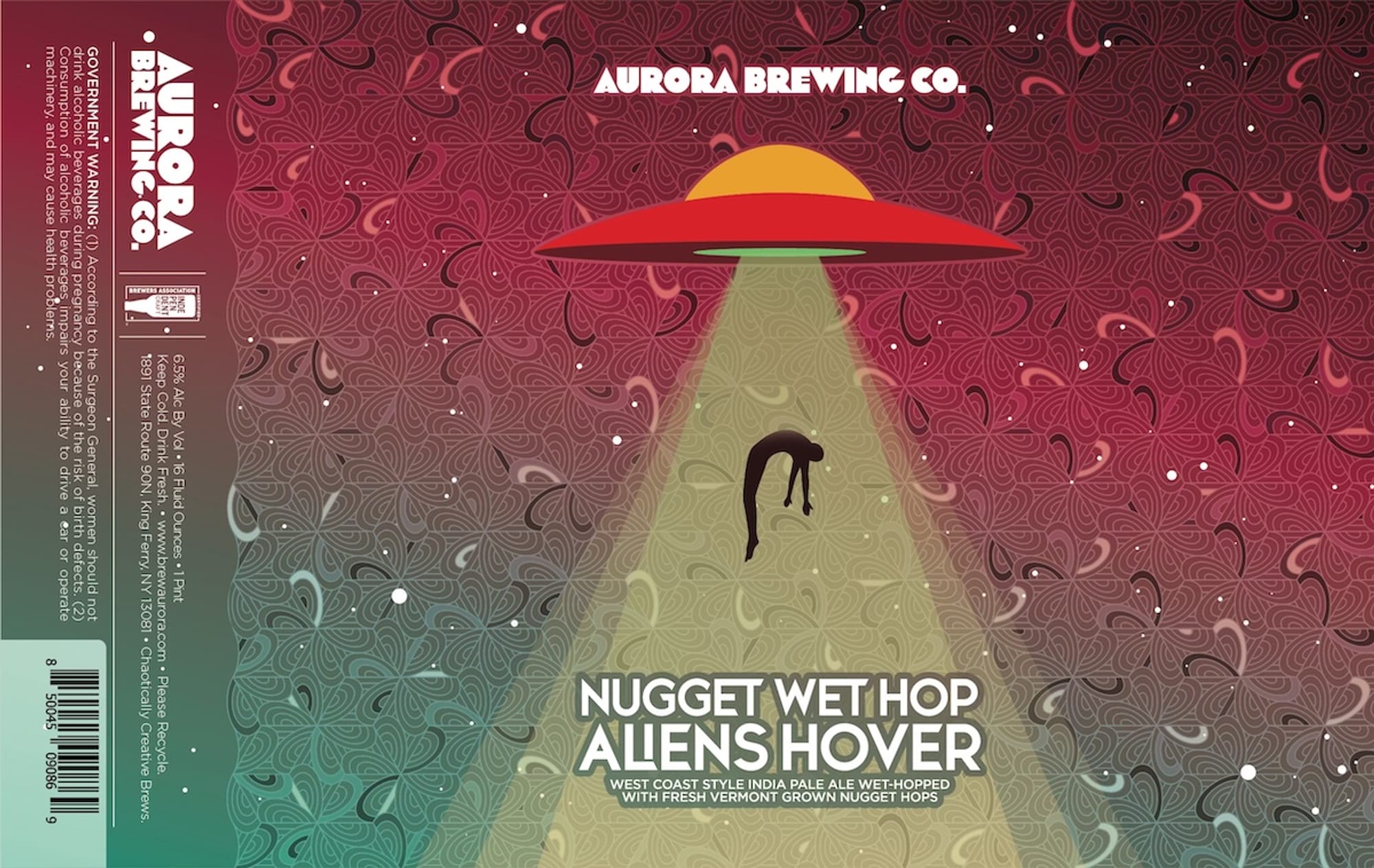 Nugget Wet Hop by Aurora Brewing Co. - beer label