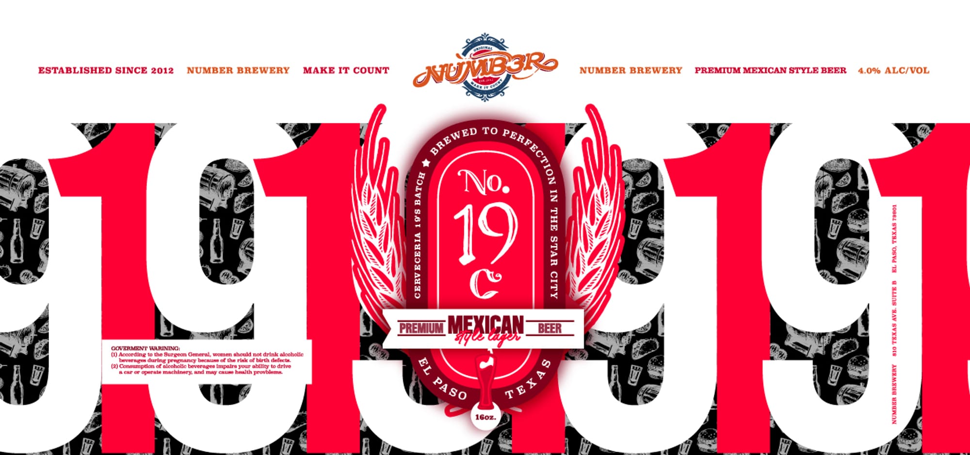 Number 38 by Number Brewery - beer label