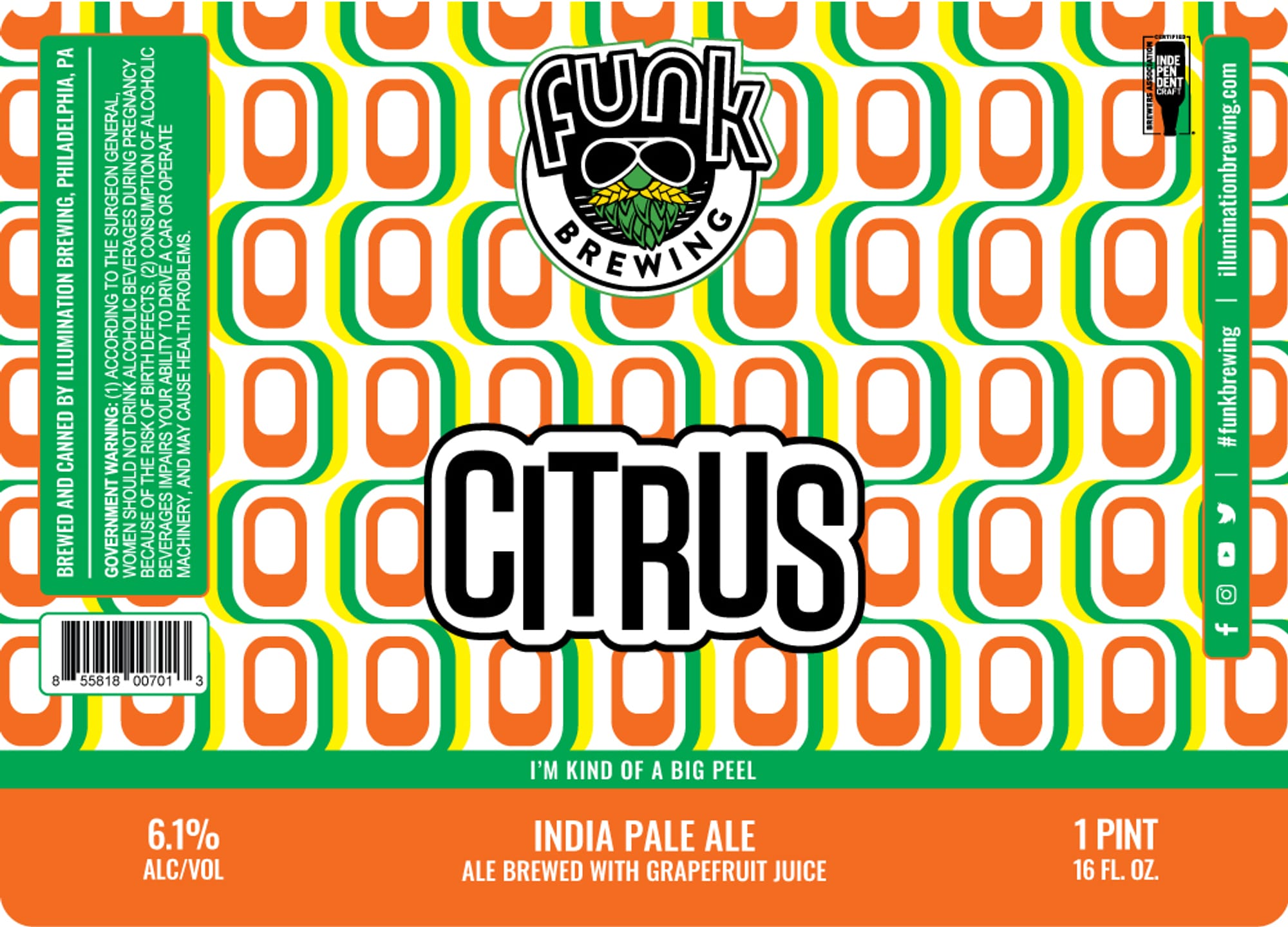Octrus by Funk Brewing - beer label
