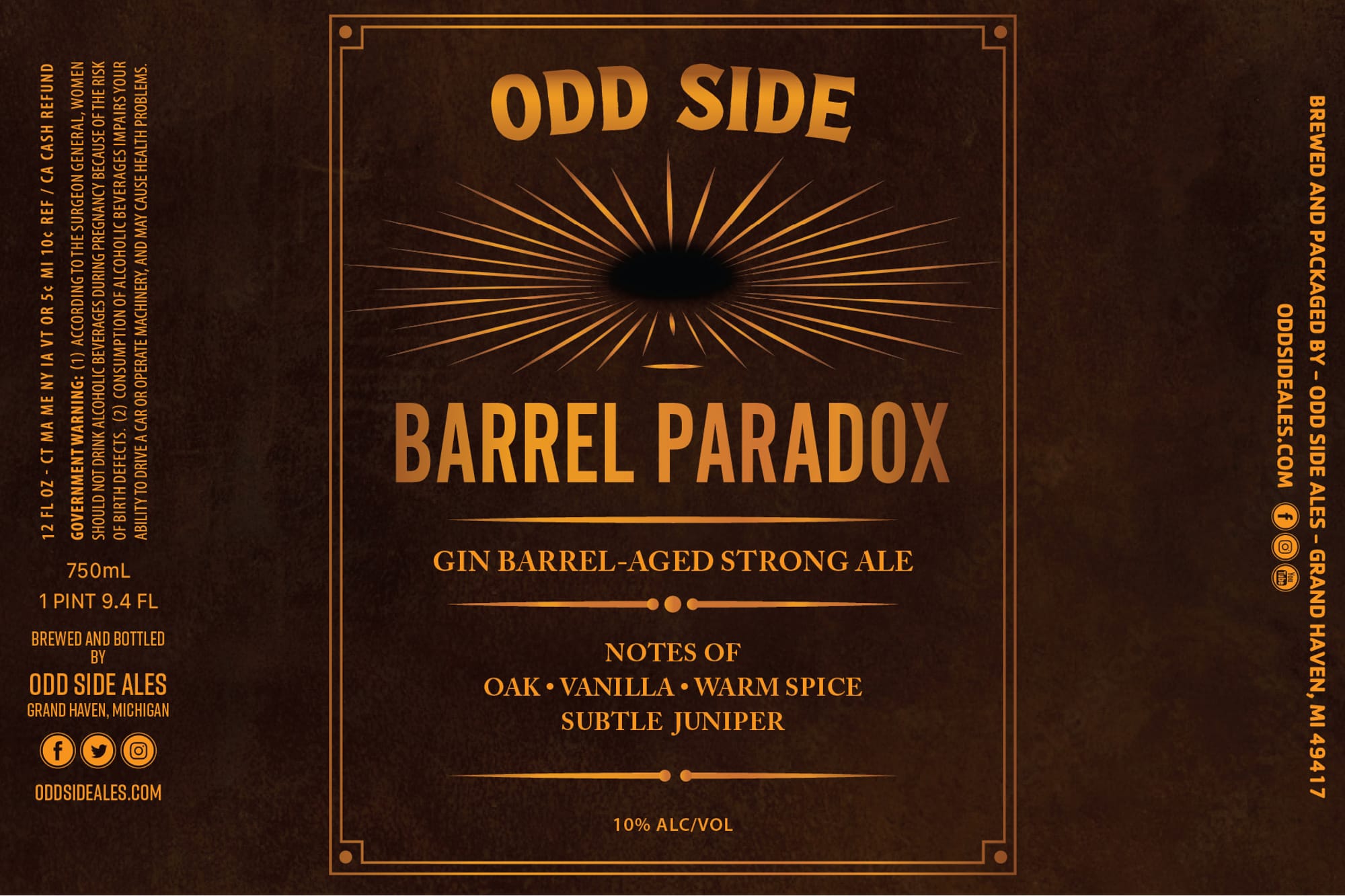Barrel Paradox by Odd Side Ales - beer label