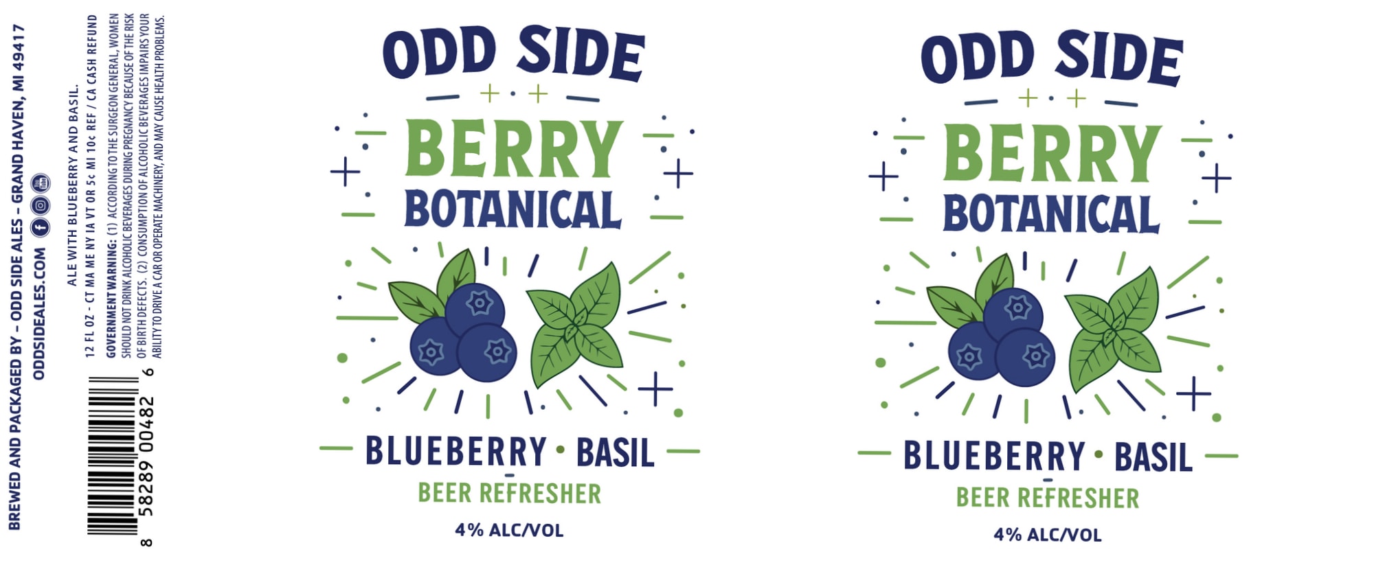 Odd Side Berry Botanical by Odd Side Brewing - beer label