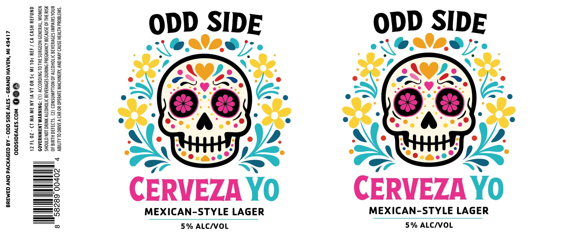 Cerveza Yo by Odd Side Ales - beer label