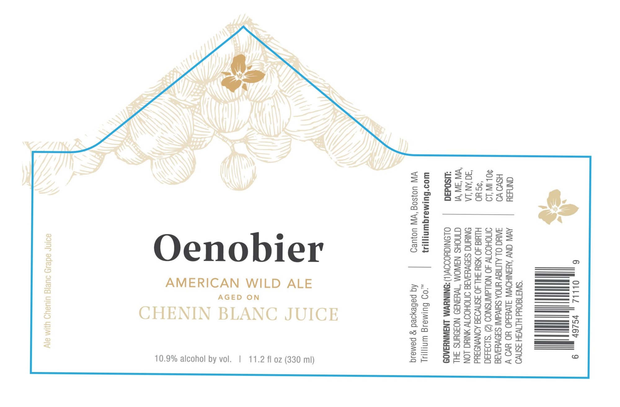 Oenobier by Trillium Brewing Co. - beer label