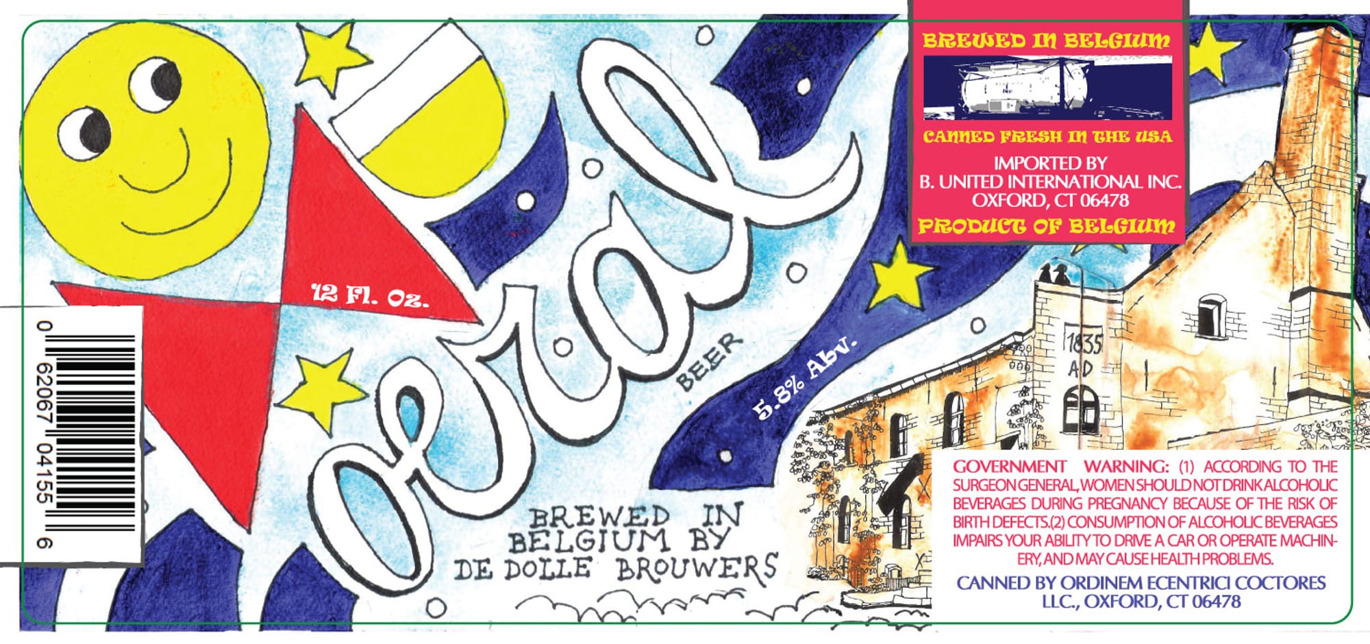Oerbier by De Dolle Brouwers - beer label