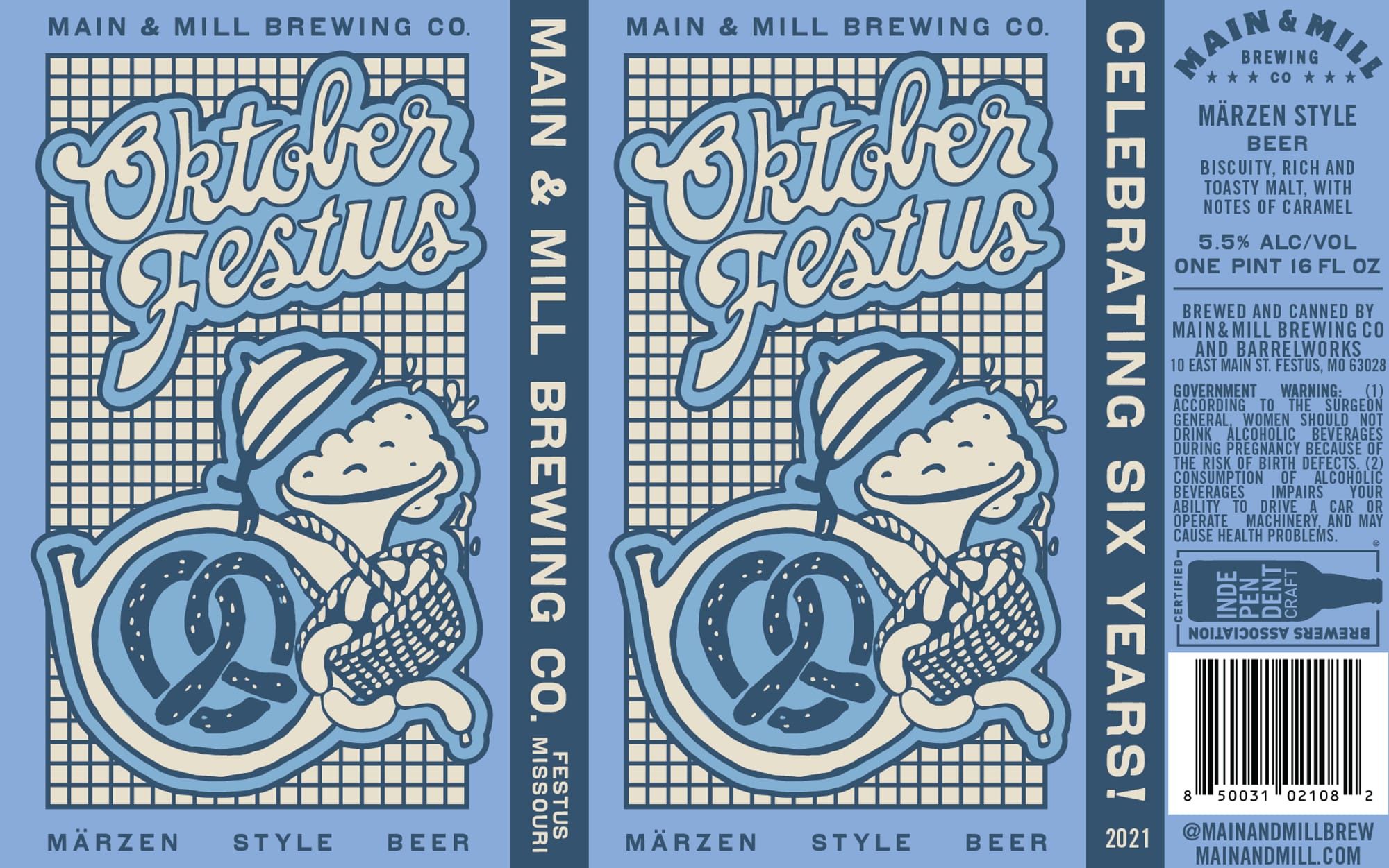 Oktober Festus by Main & Mill Brewing Co. - beer label