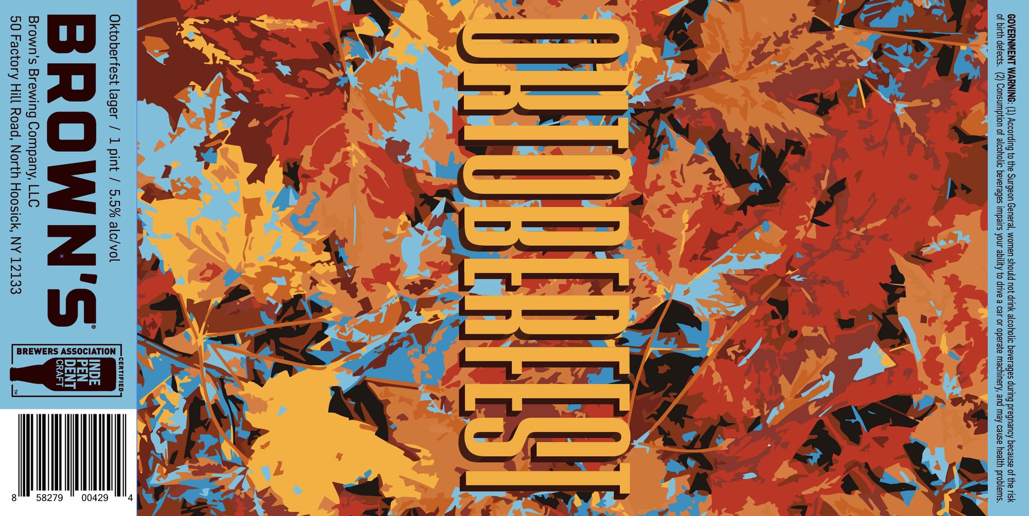 Oktoberfest by Brown's Brewing Company - beer label