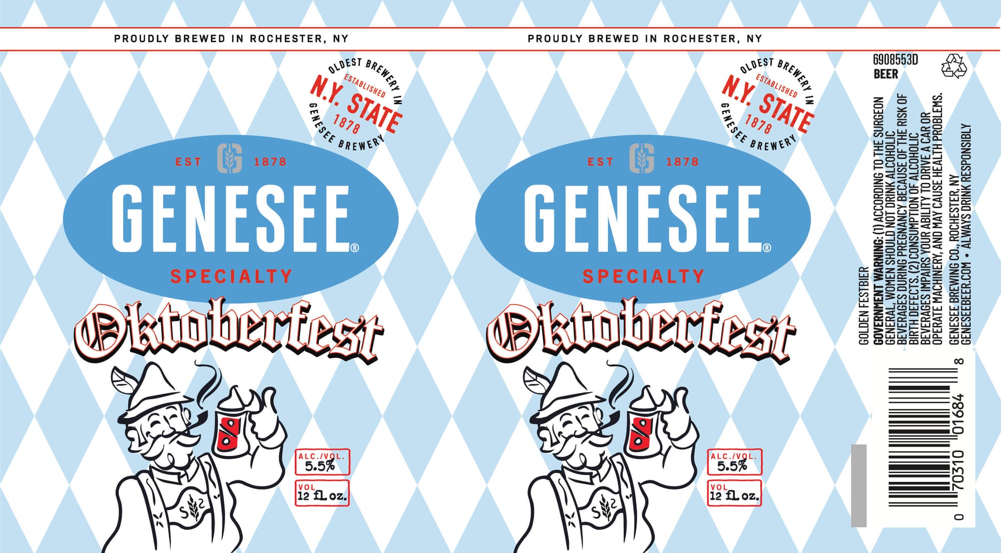 Oktoberfest by Genesee Brewery - beer label