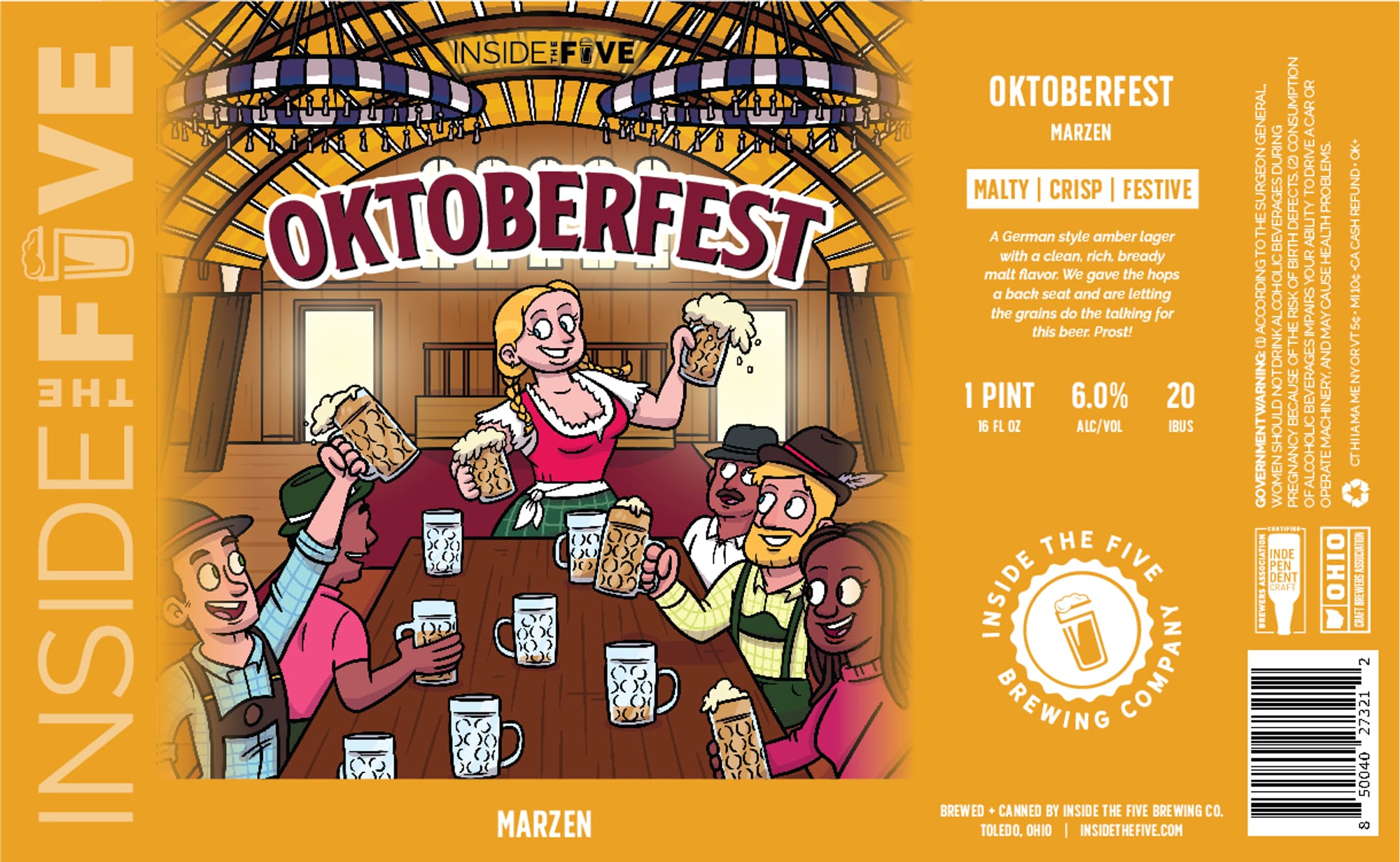 Oktoberfest by Inside the Five Brewing Co. - beer label