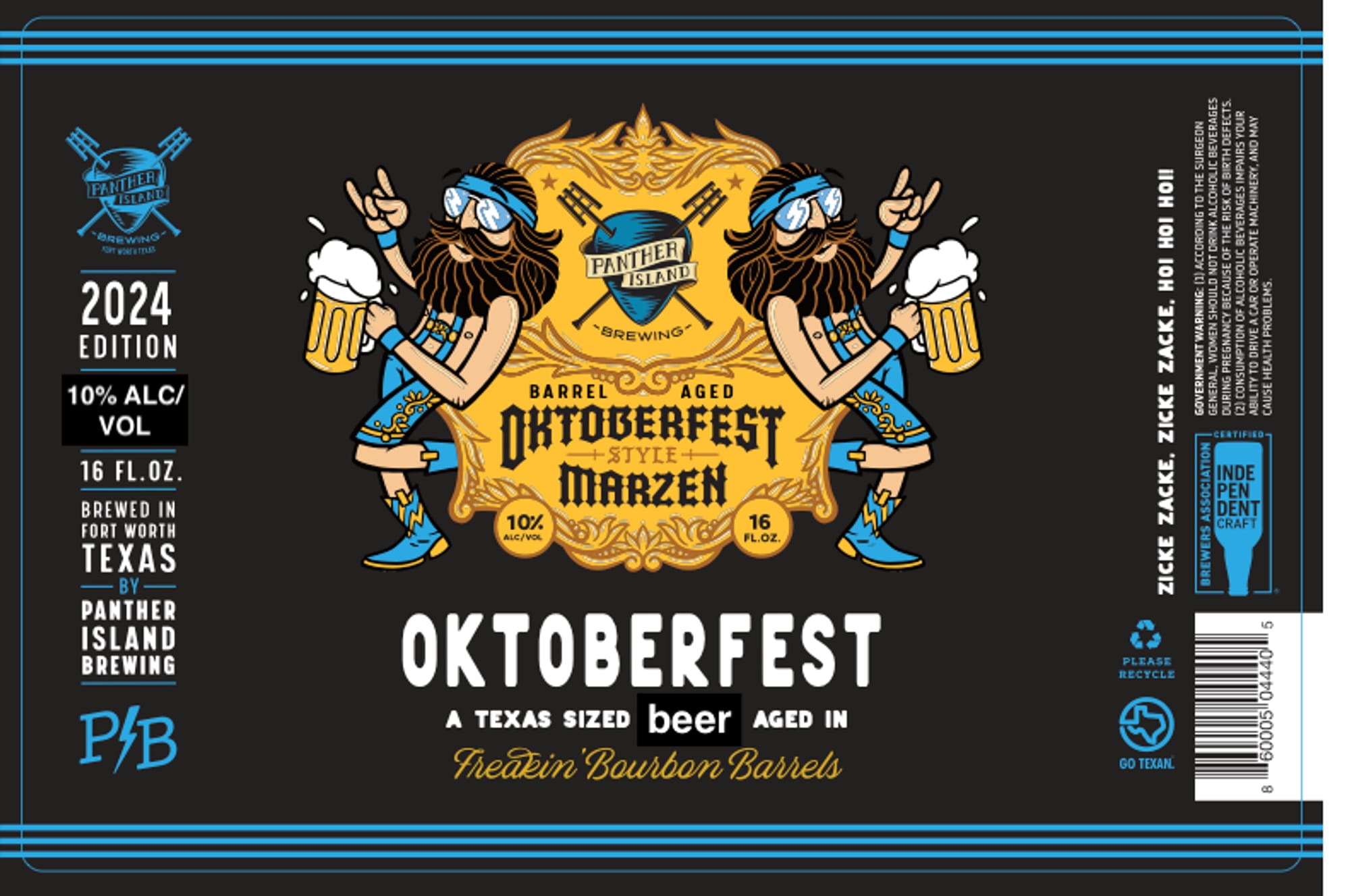 Oktoberfest by Panther Island Brewing - beer label