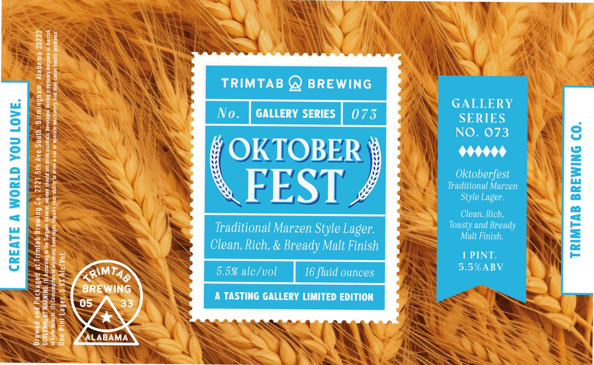 Oktoberfest by TrimTab Brewing Co. - beer label