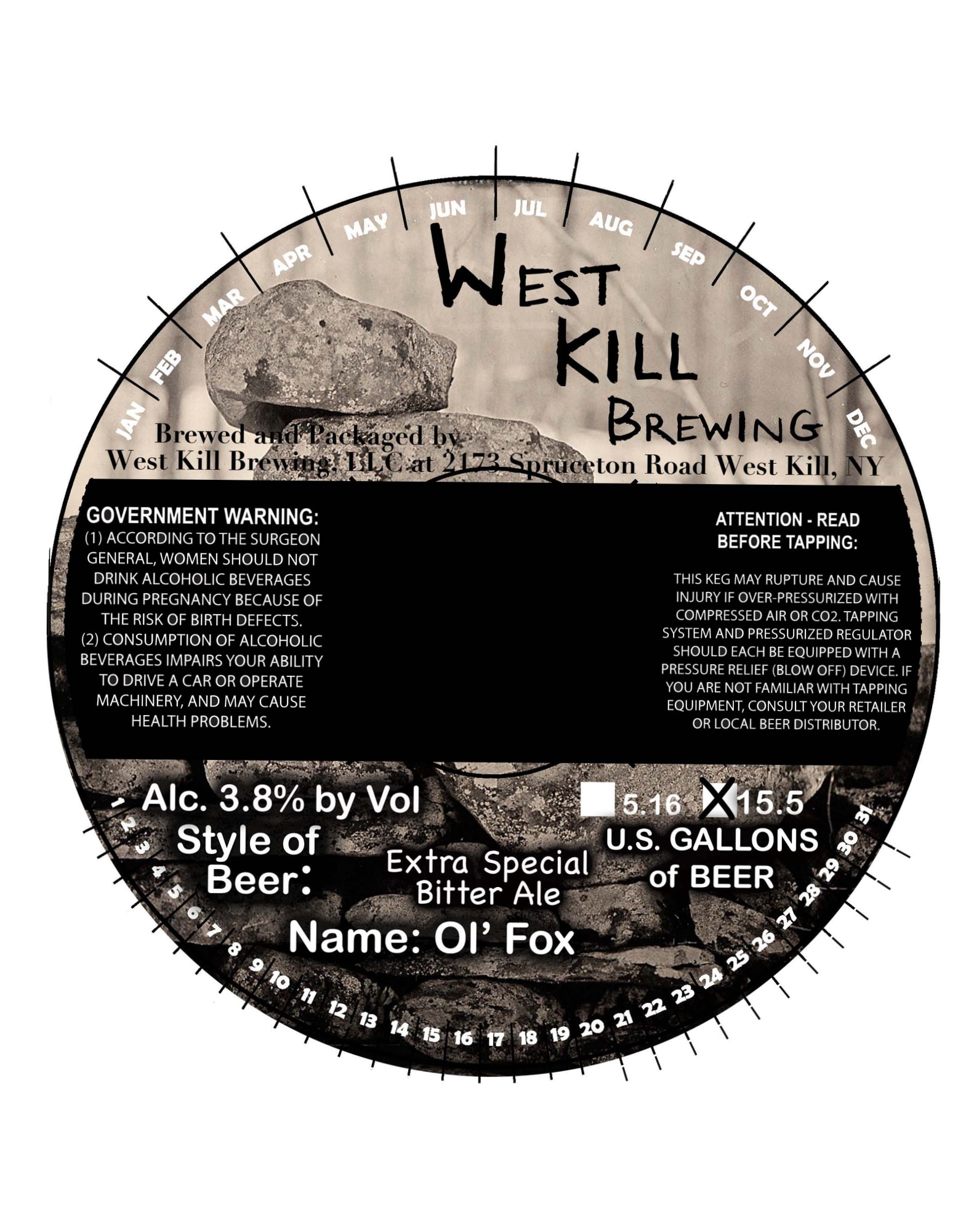 Ol’ Fox by West Kill Brewing - beer label