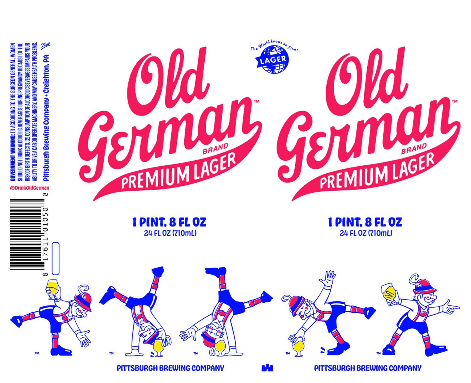Old German Lager by Pittsburgh Brewing Company - beer label